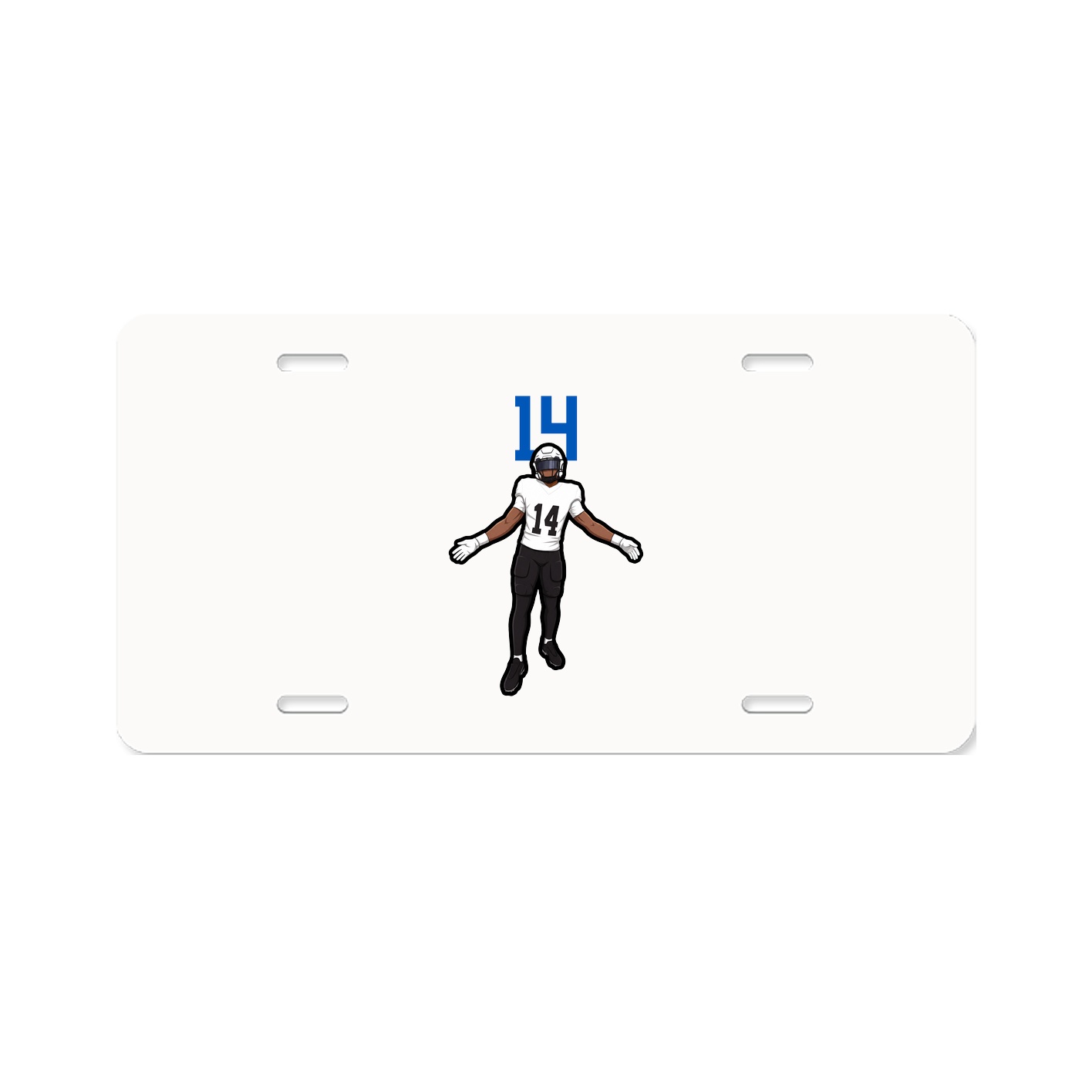 License Plate — Number Top in Classic