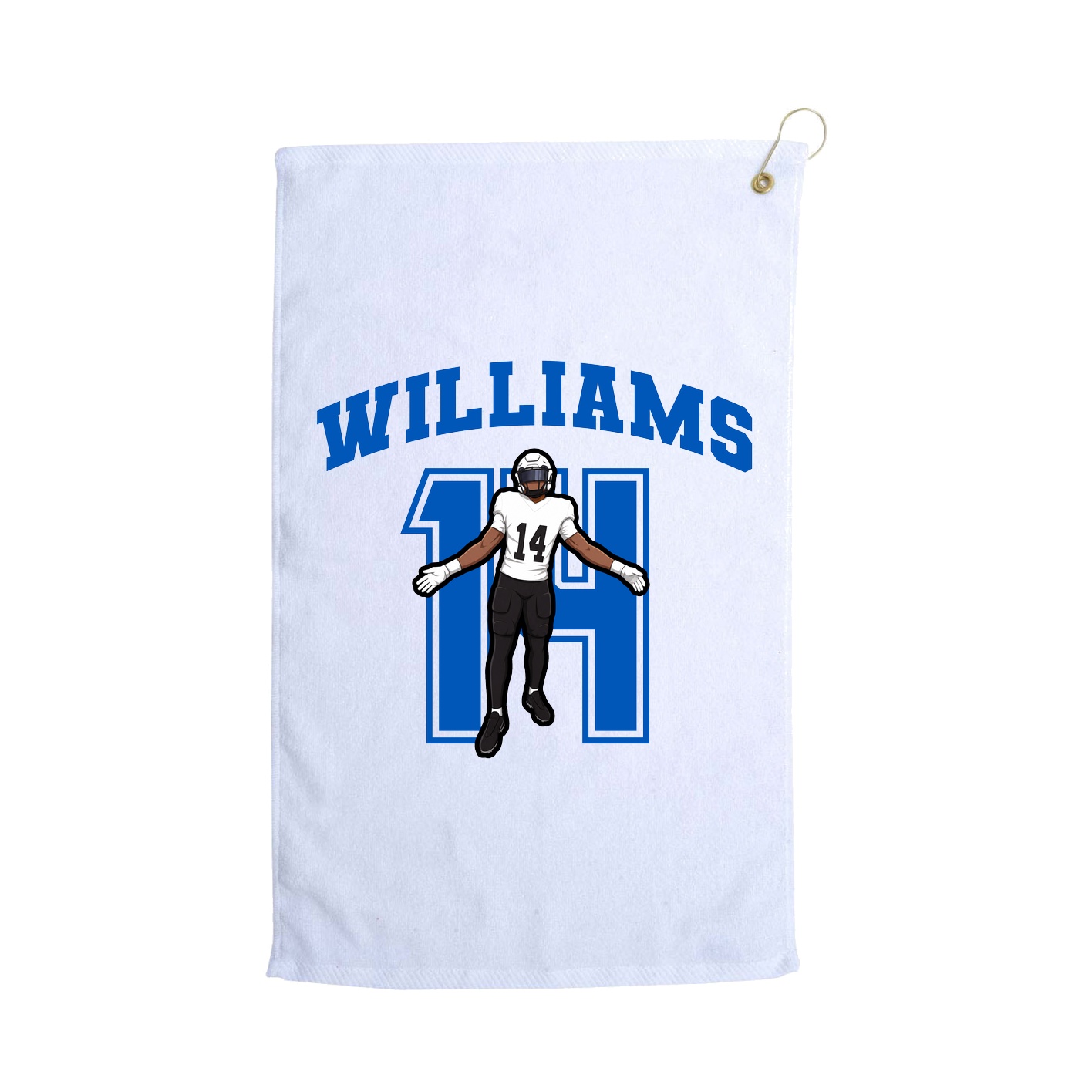 Golf Towel — Number in White