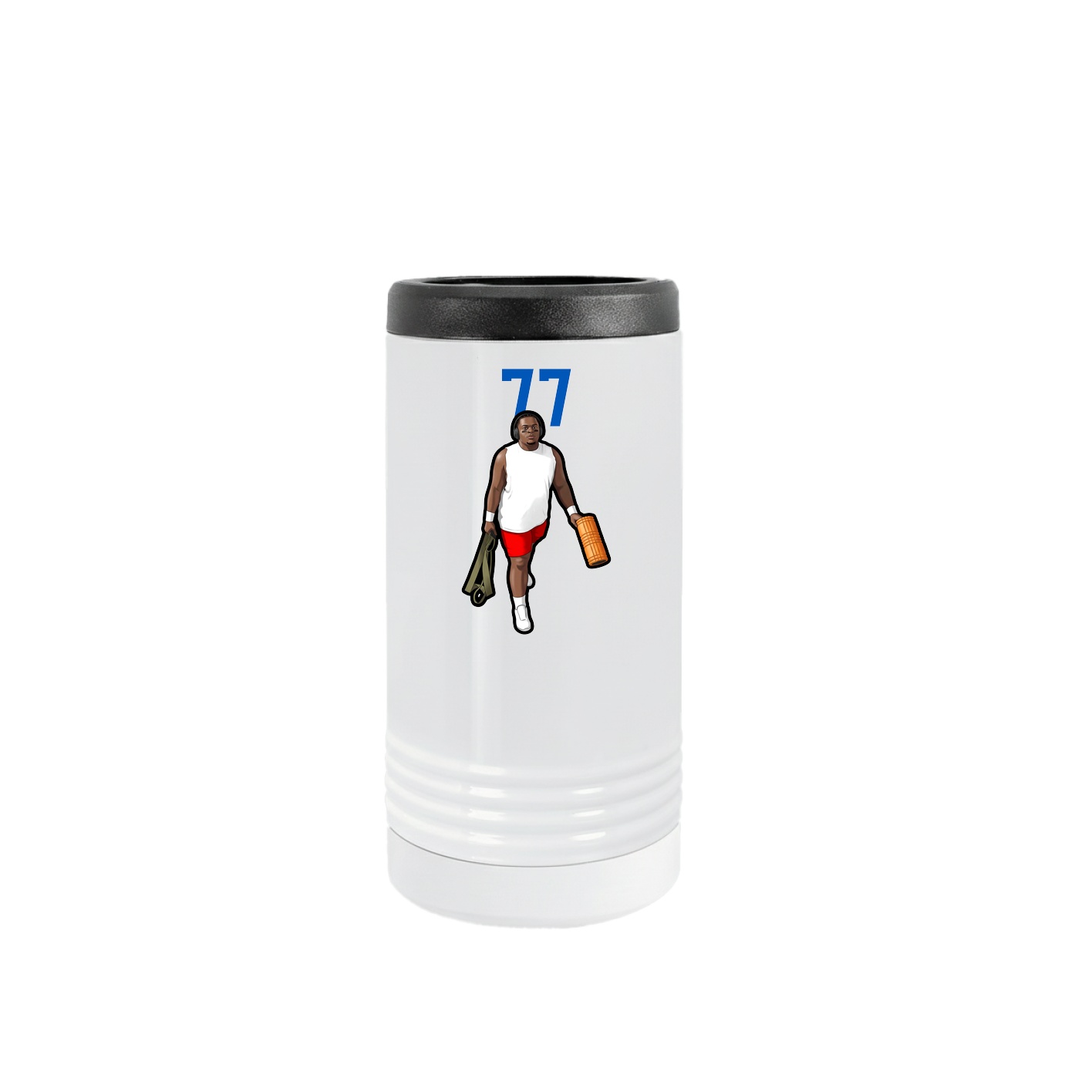 Slim Beverage Holder — Number Top in White