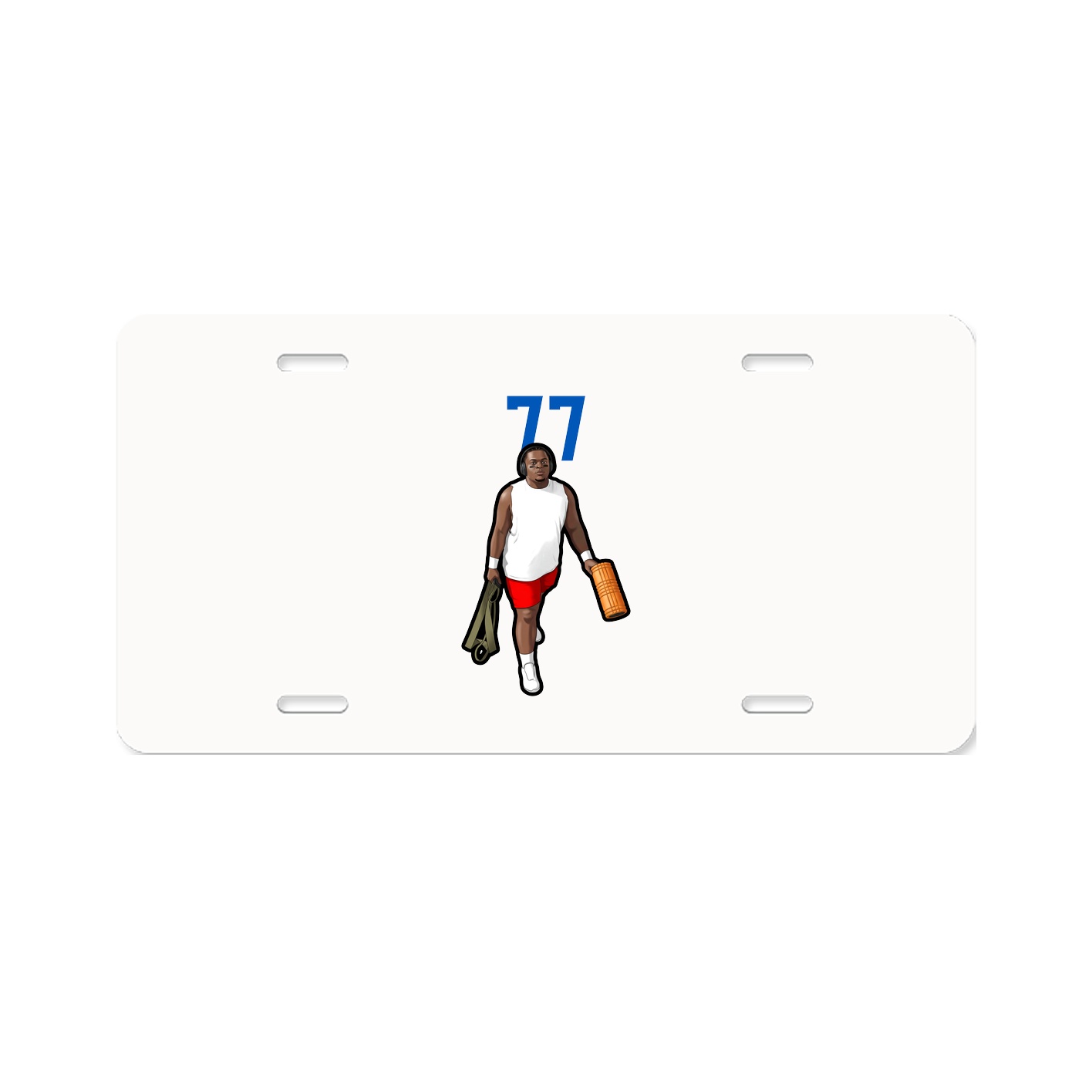 License Plate — Number Top in Classic