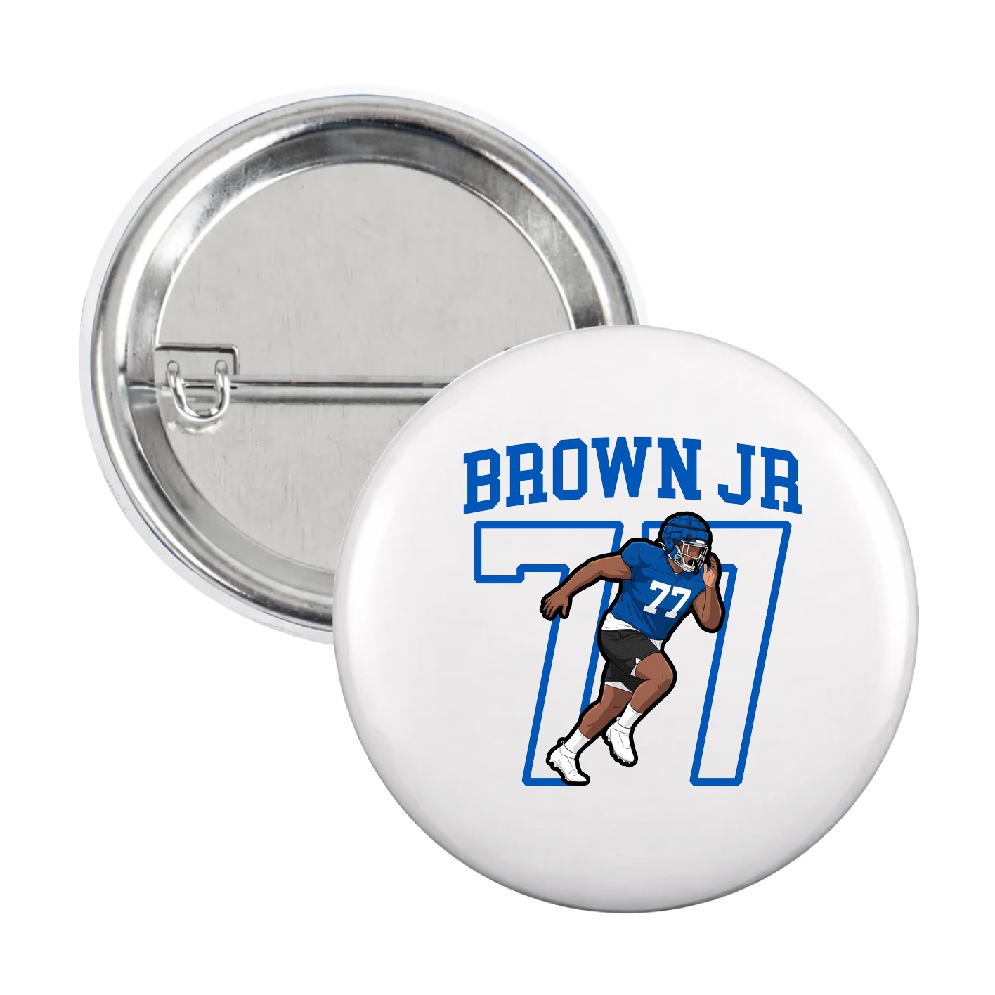 Game Day Button — Shirsey in White