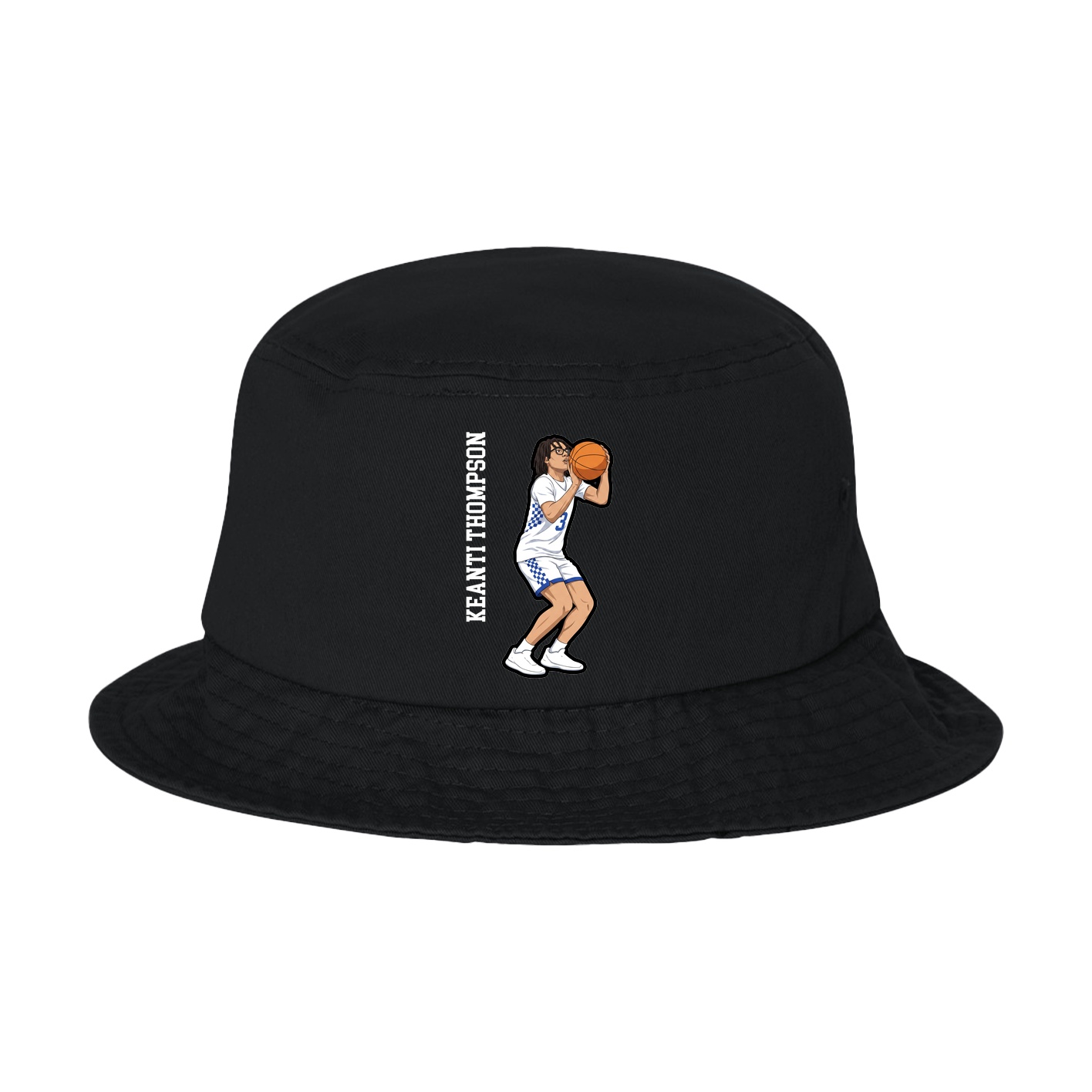 Bucket Cap — Name Vertical in Black