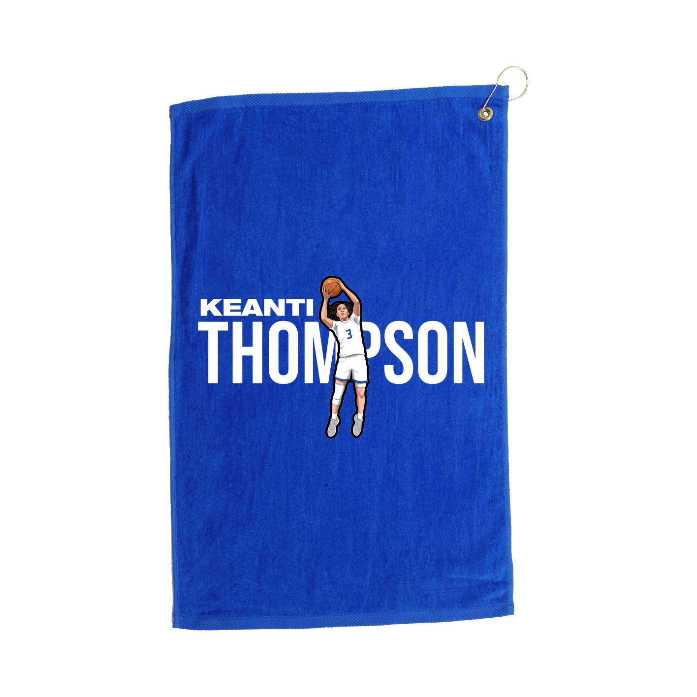Golf Towel — Player Name in Royal