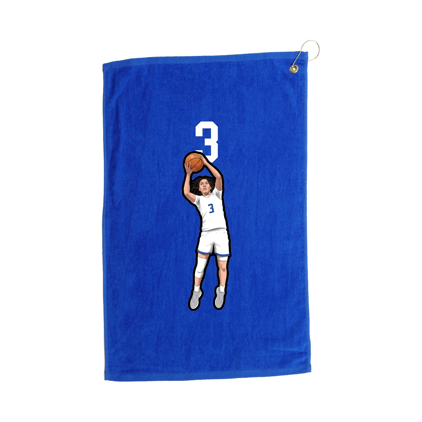 Golf Towel — Number Top in Royal