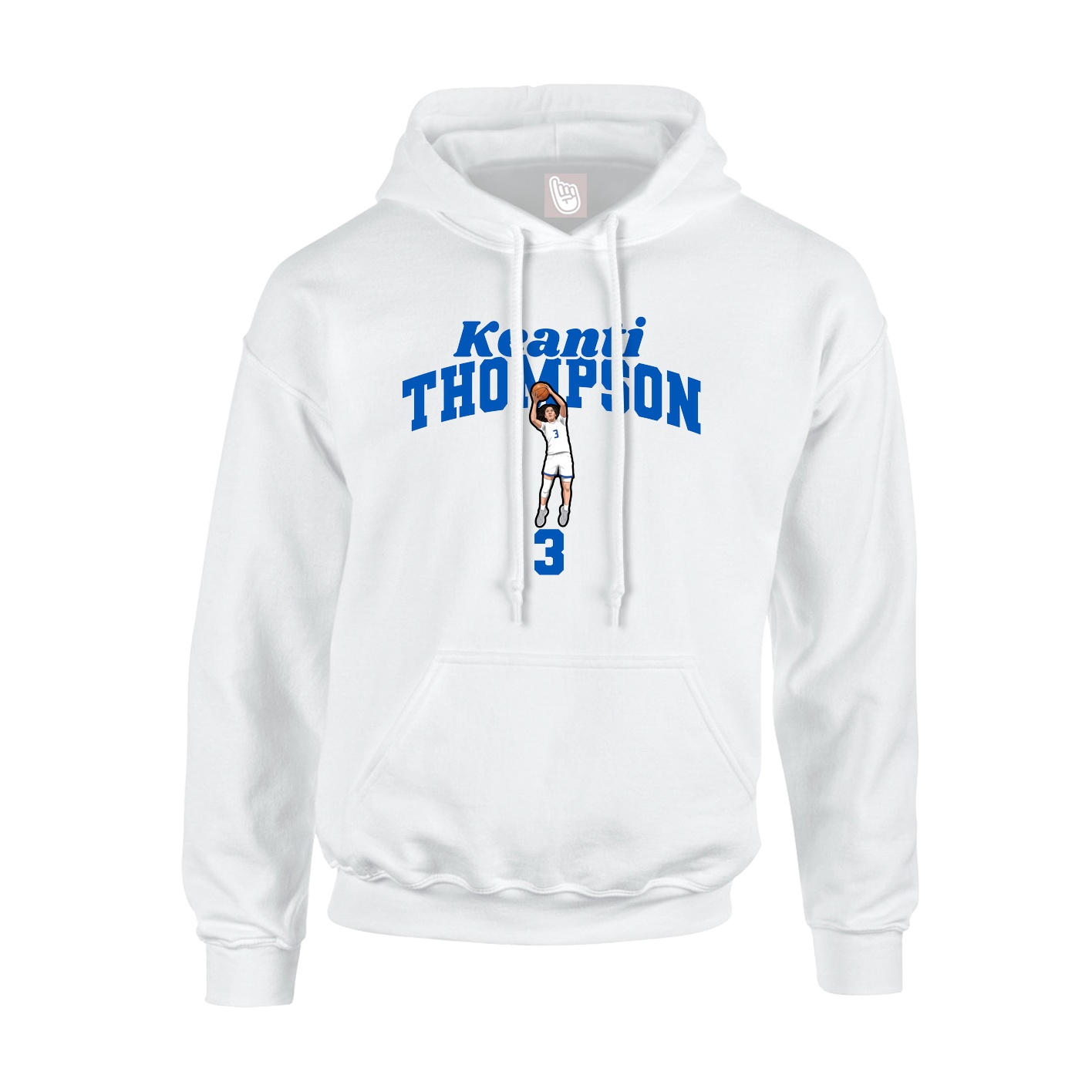 Youth Hoodie — Signature Arch in White