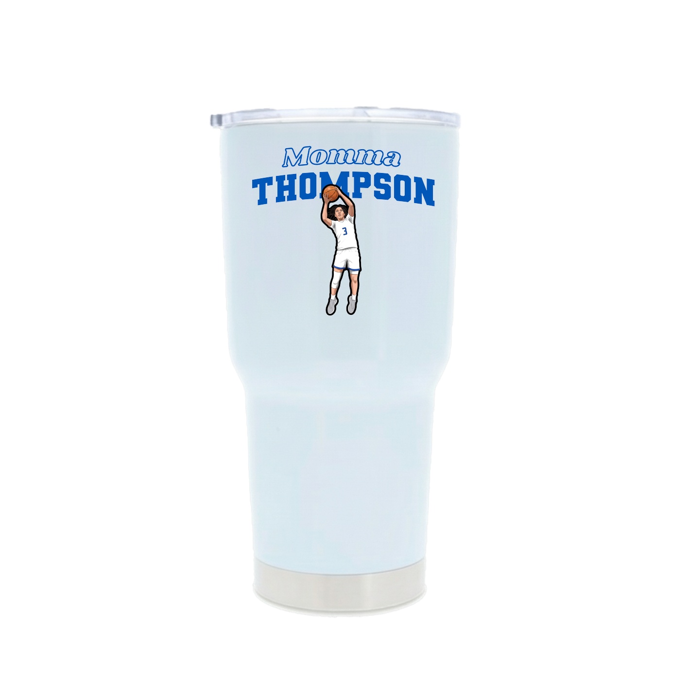 30oz Stainless Steel Tumbler — Mothers Day Block in White