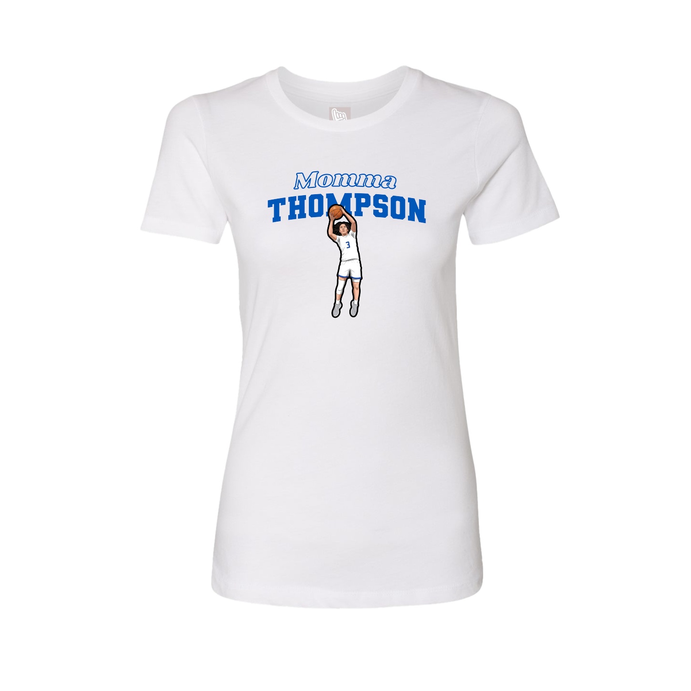 Womens Tee — Mothers Day Block in White