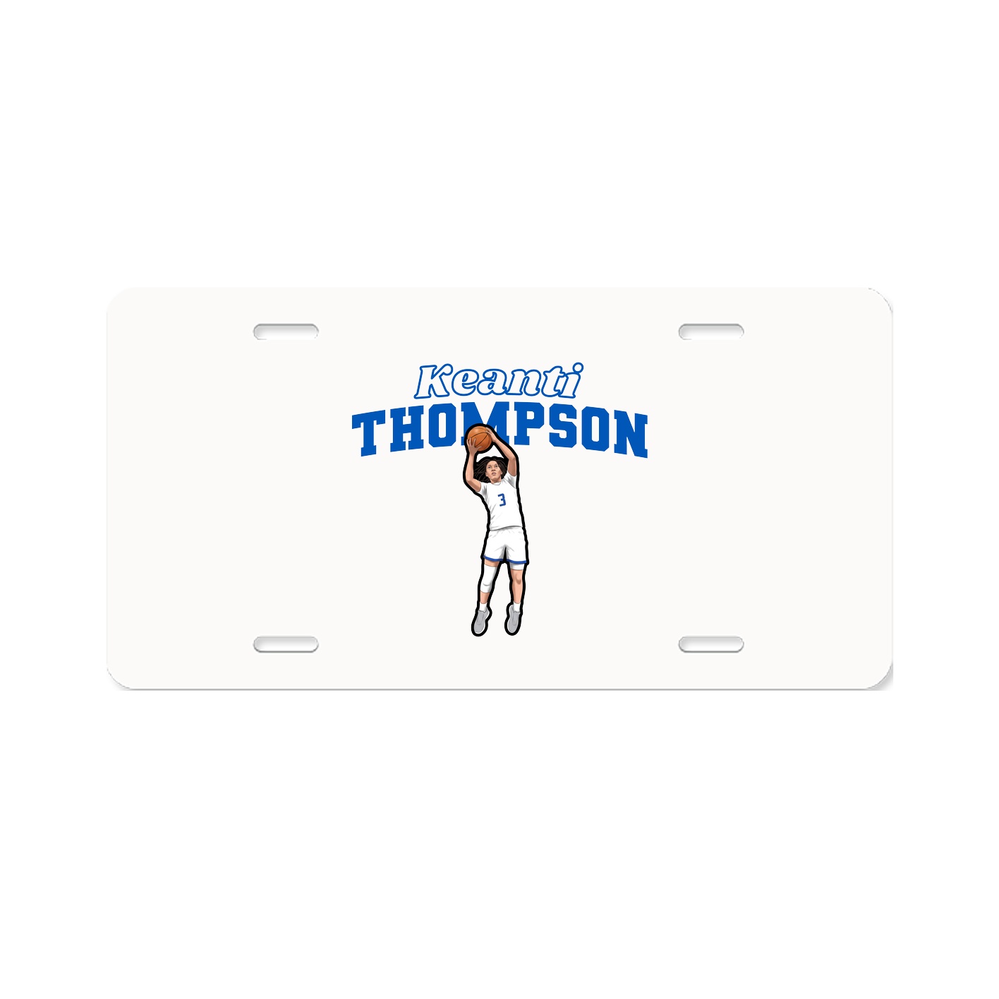 License Plate — Name Arch in Classic