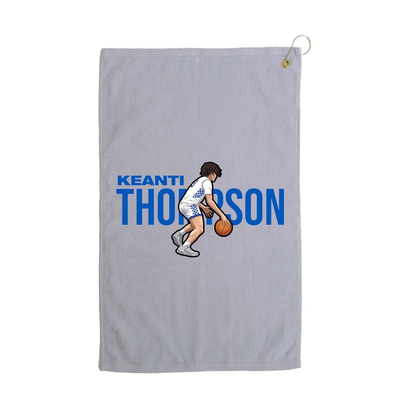 Golf Towel — Player Name in Grey