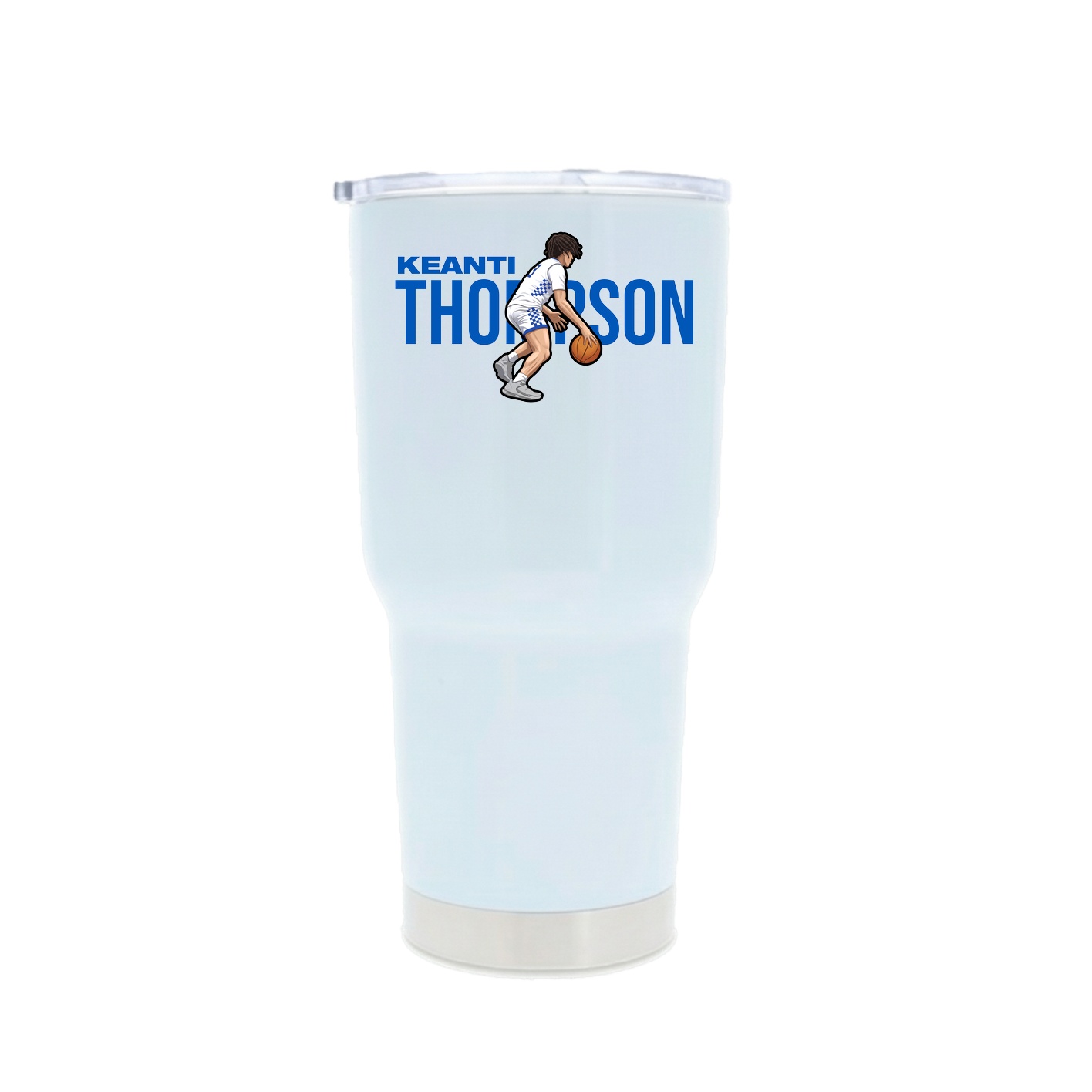 30oz Stainless Steel Tumbler — Player Name in White