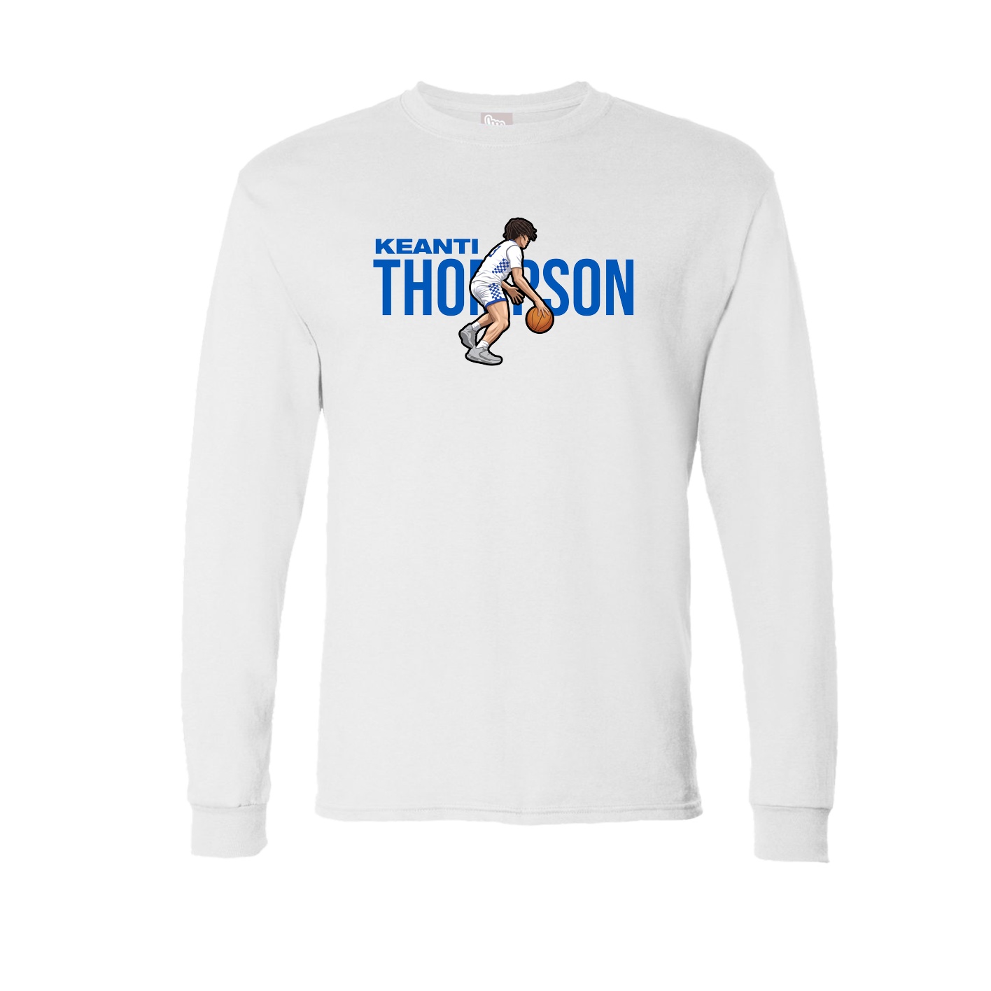 Long Sleeve Tee — Player Name in White