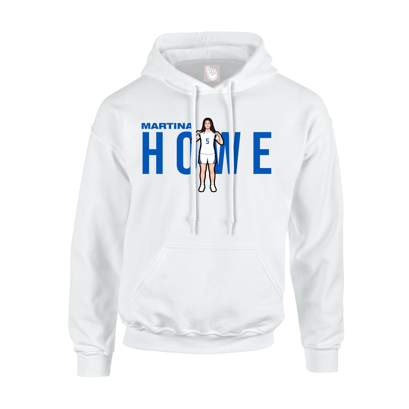 Youth Hoodie — Player Name in White