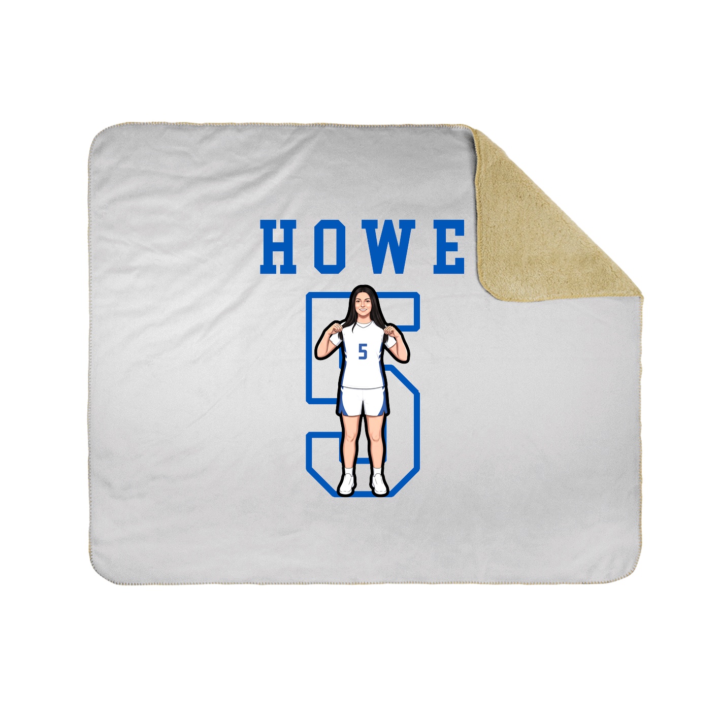 Throw Blanket — Shirsey in White