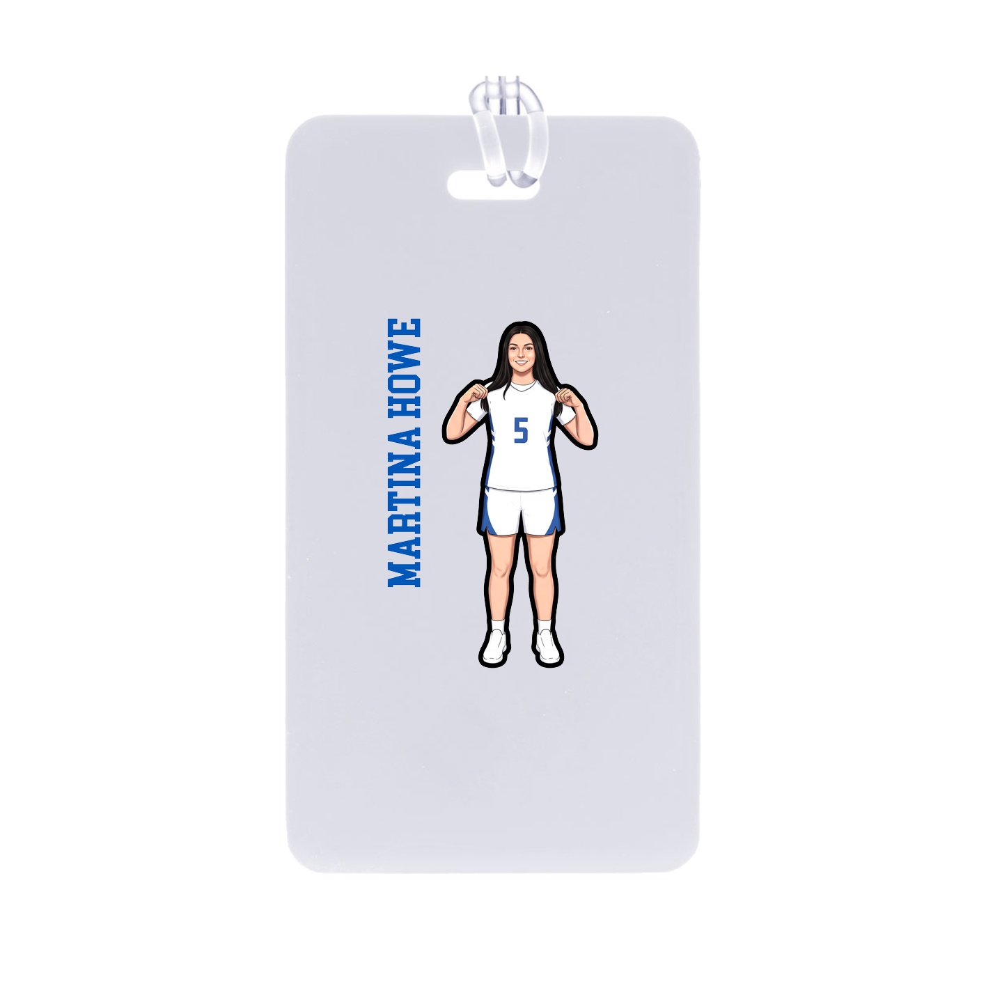 Bag Tag — Name Vertical in Classic