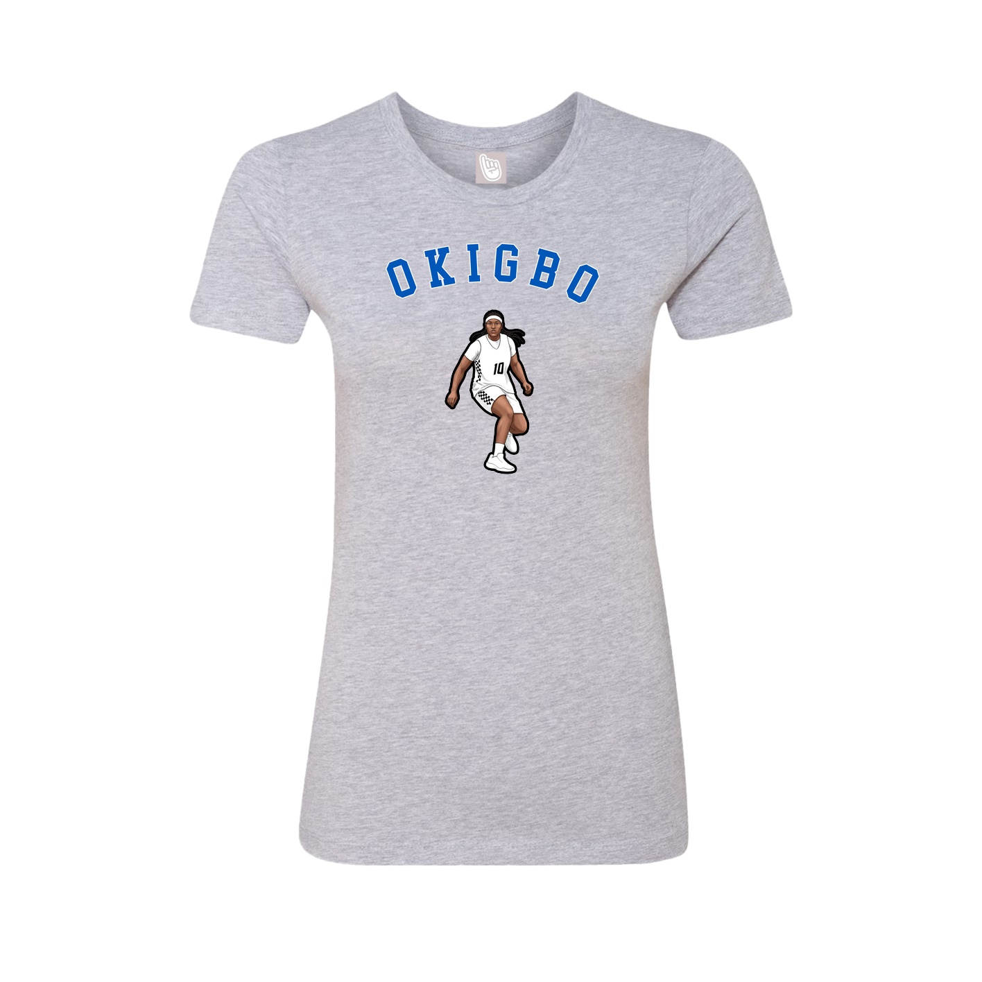 Fitted Women's Tee — Shirsey Arch in Grey