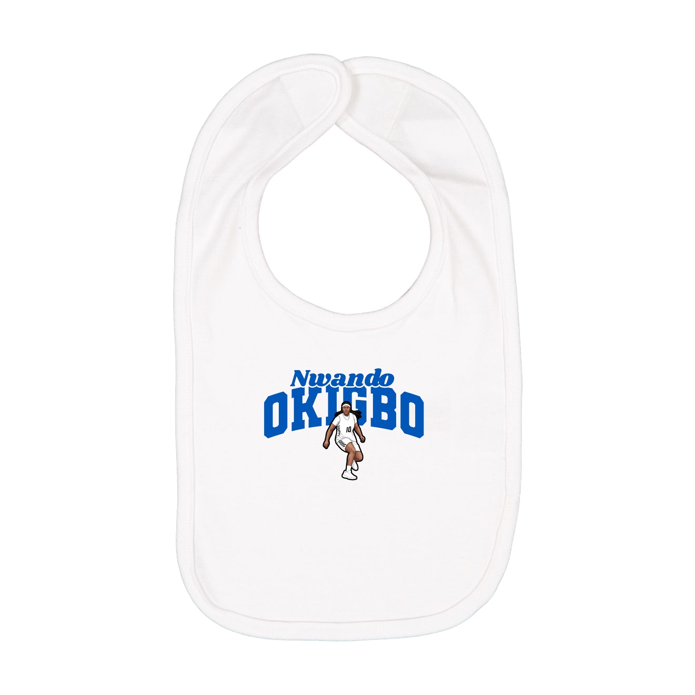 Infant Bib — Signature Arch in White