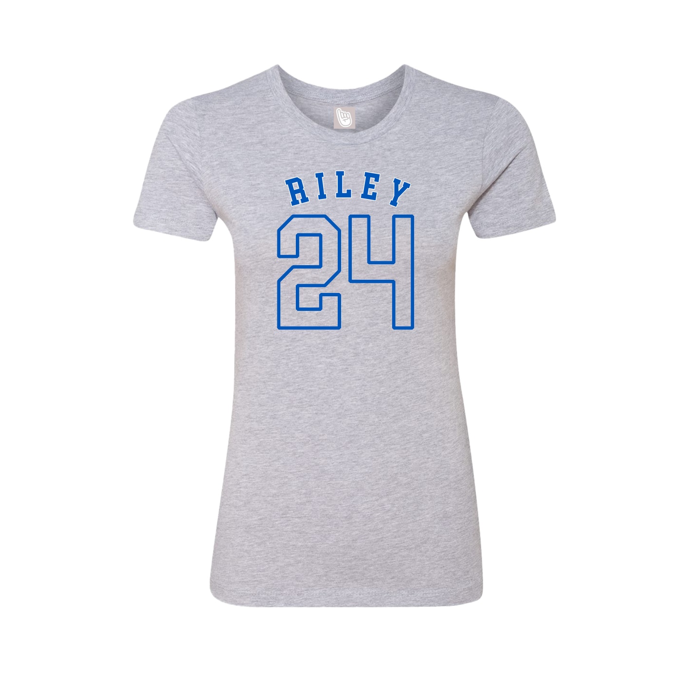 Fitted Women's Tee — Shirsey Arch in Grey