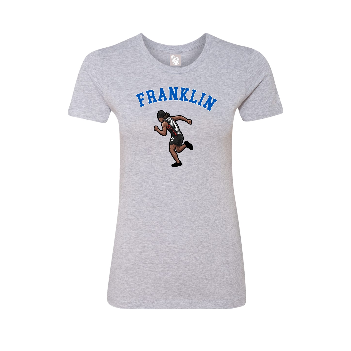Fitted Women's Tee — Shirsey Arch in Grey