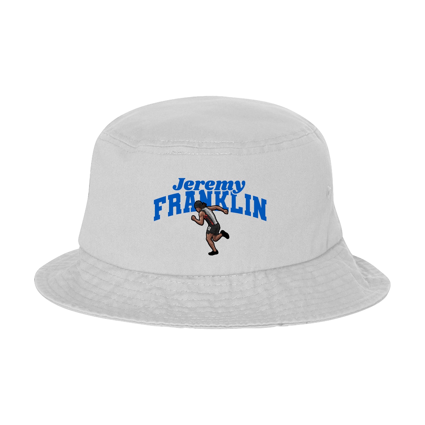 Bucket Cap — Signature Arch in White
