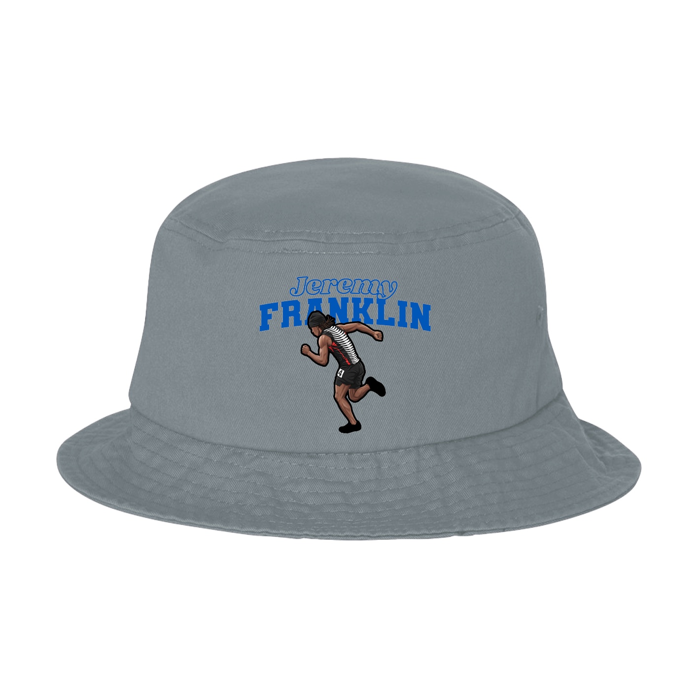 Bucket Cap — Name Arch in Grey