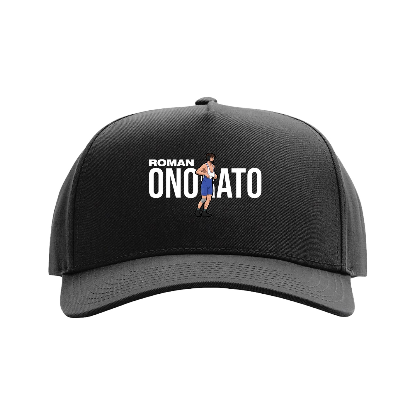 Full Fabric Five-Panel Champ Cap — Player Name in Black