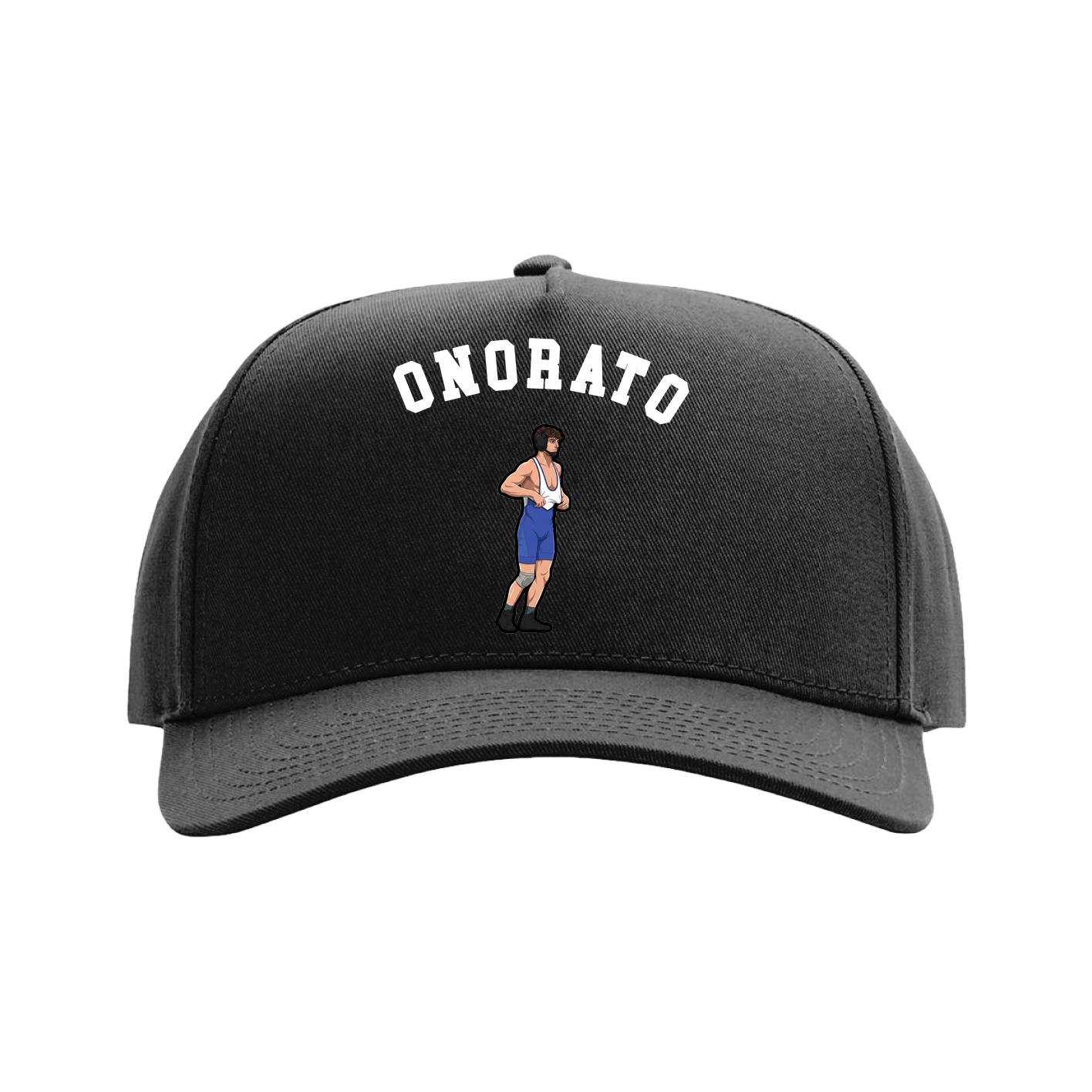 Full Fabric Five-Panel Champ Cap — Shirsey Arch in Black