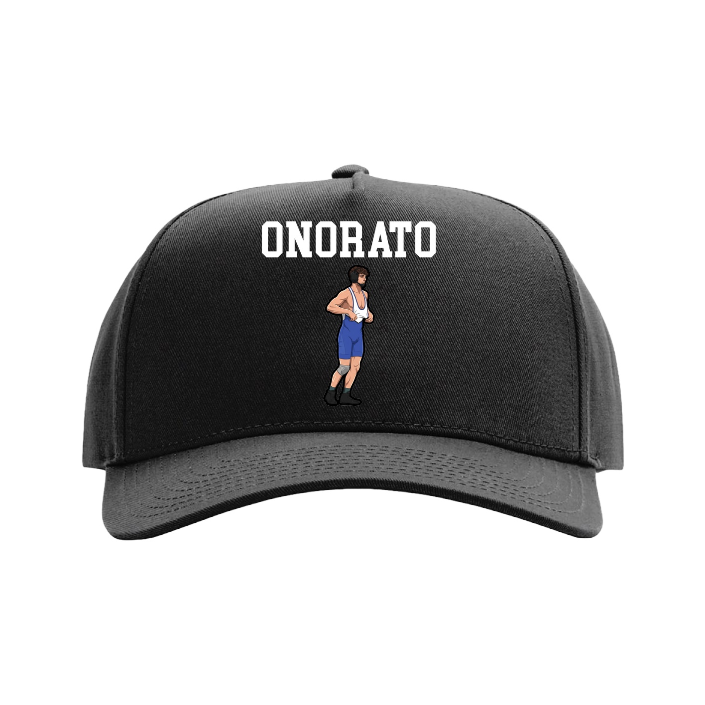 Full Fabric Five-Panel Champ Cap — Shirsey in Black