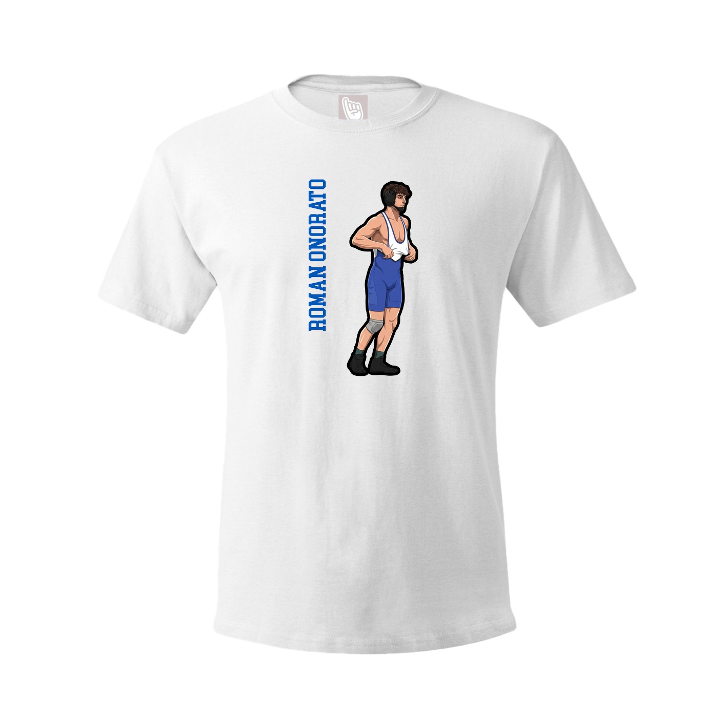 Tee — Name Vertical in White