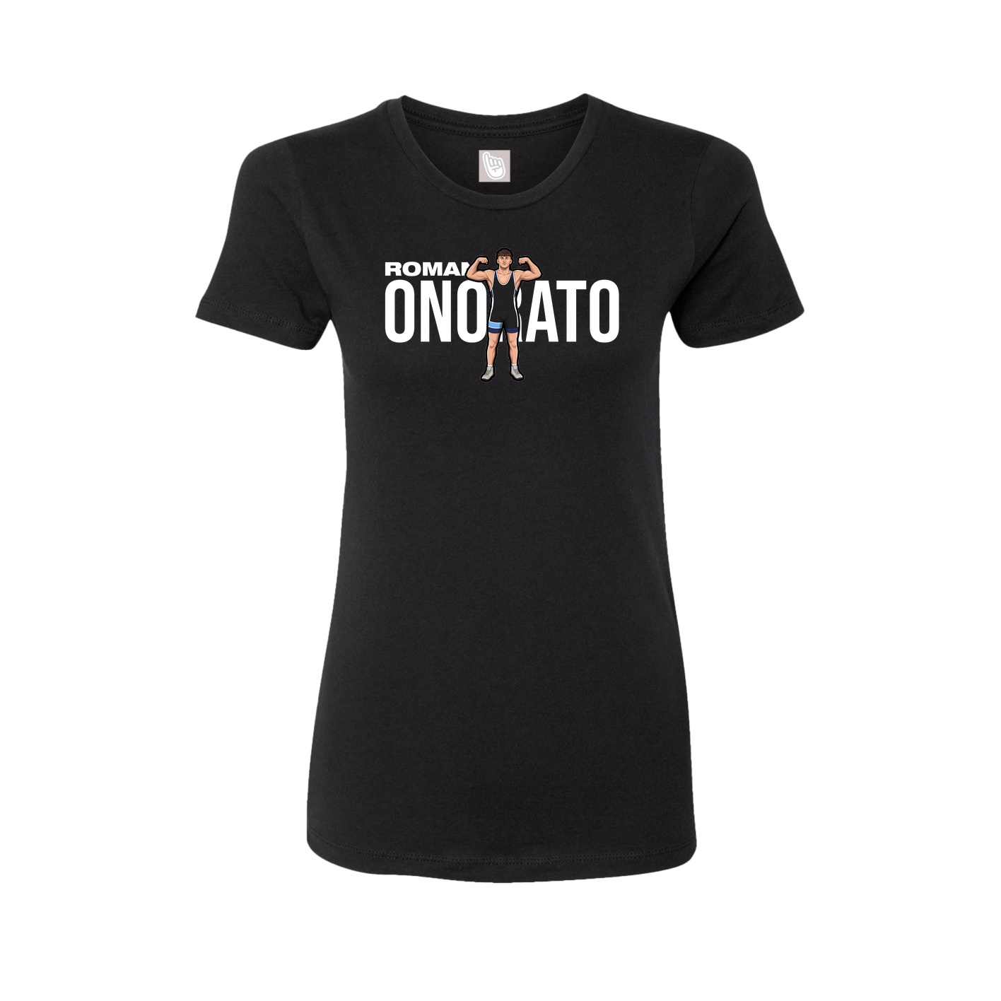Fitted Women's Tee — Player Name in Black