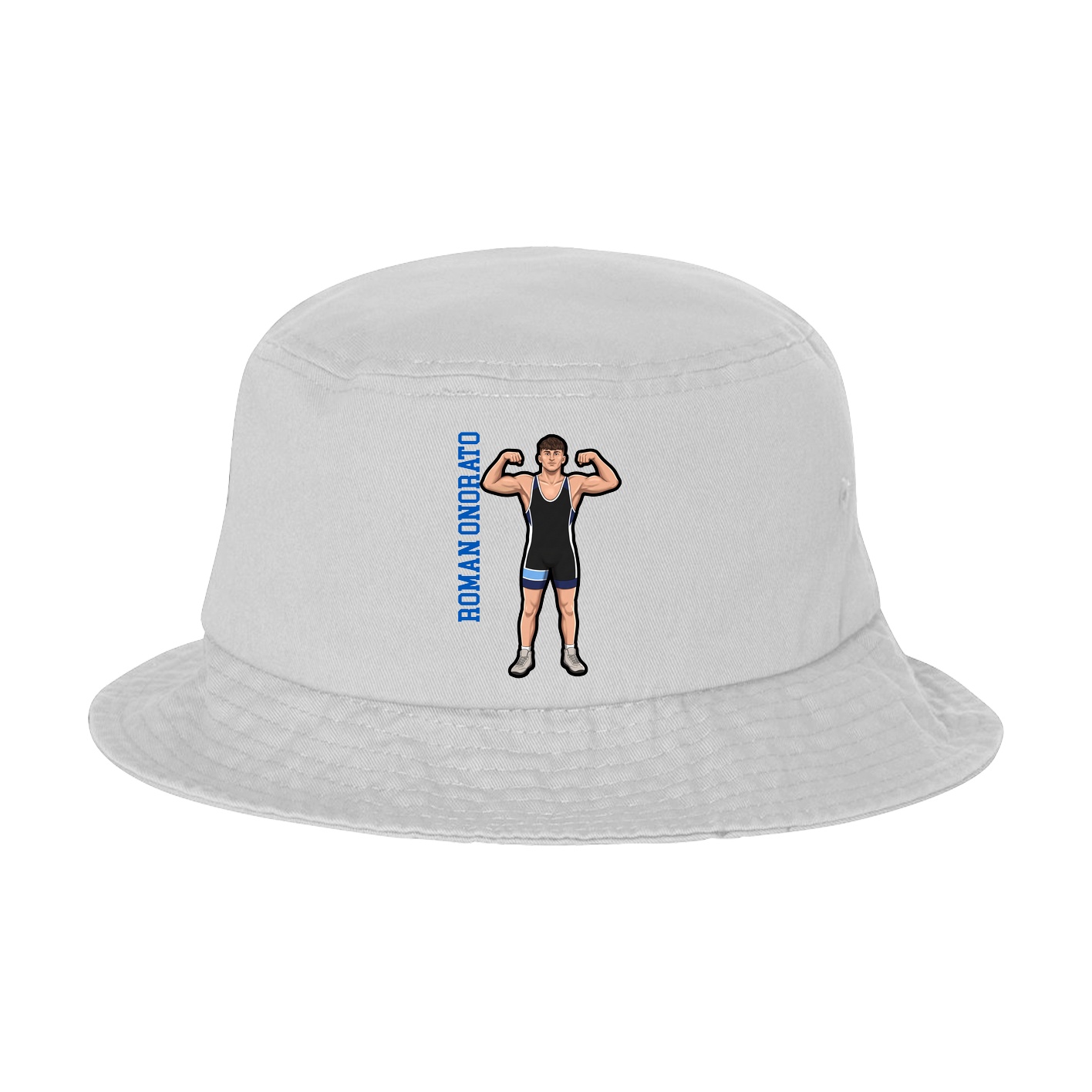 Bucket Cap — Name Vertical in White
