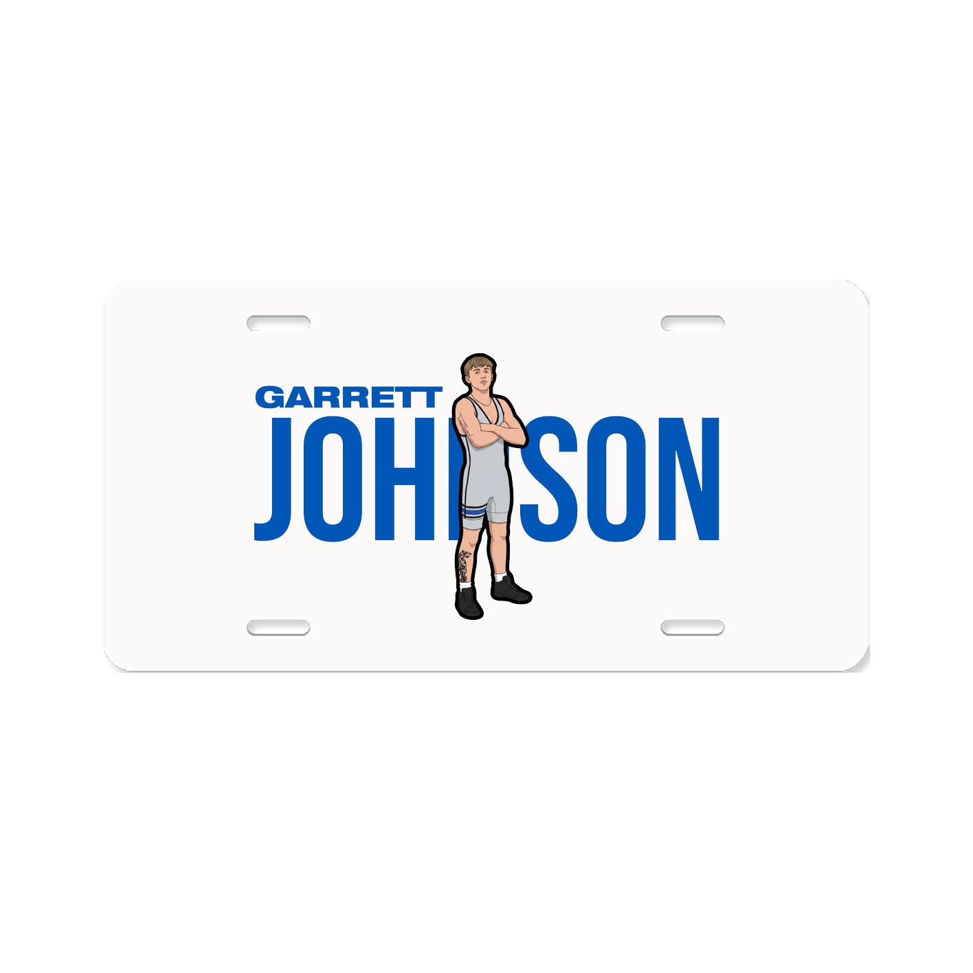 License Plate — Player Name in Classic