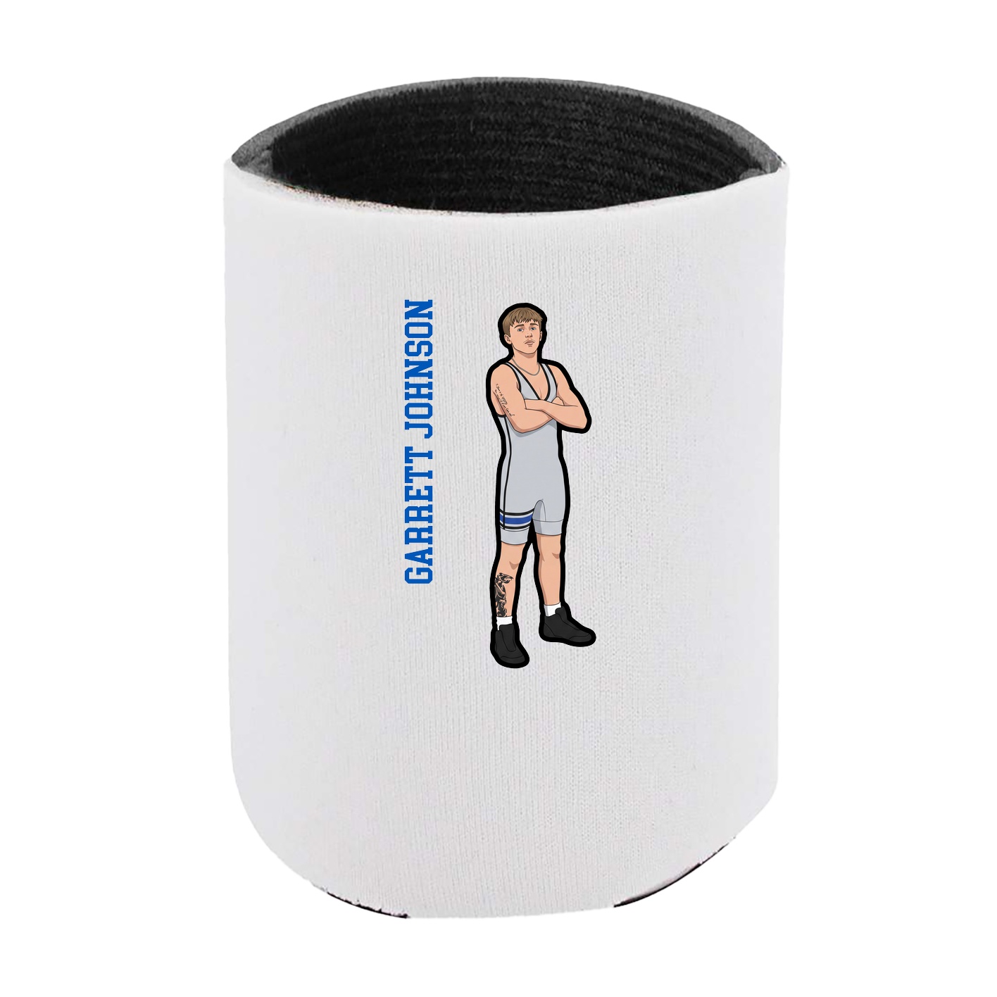 Can Holder — Name Vertical in White