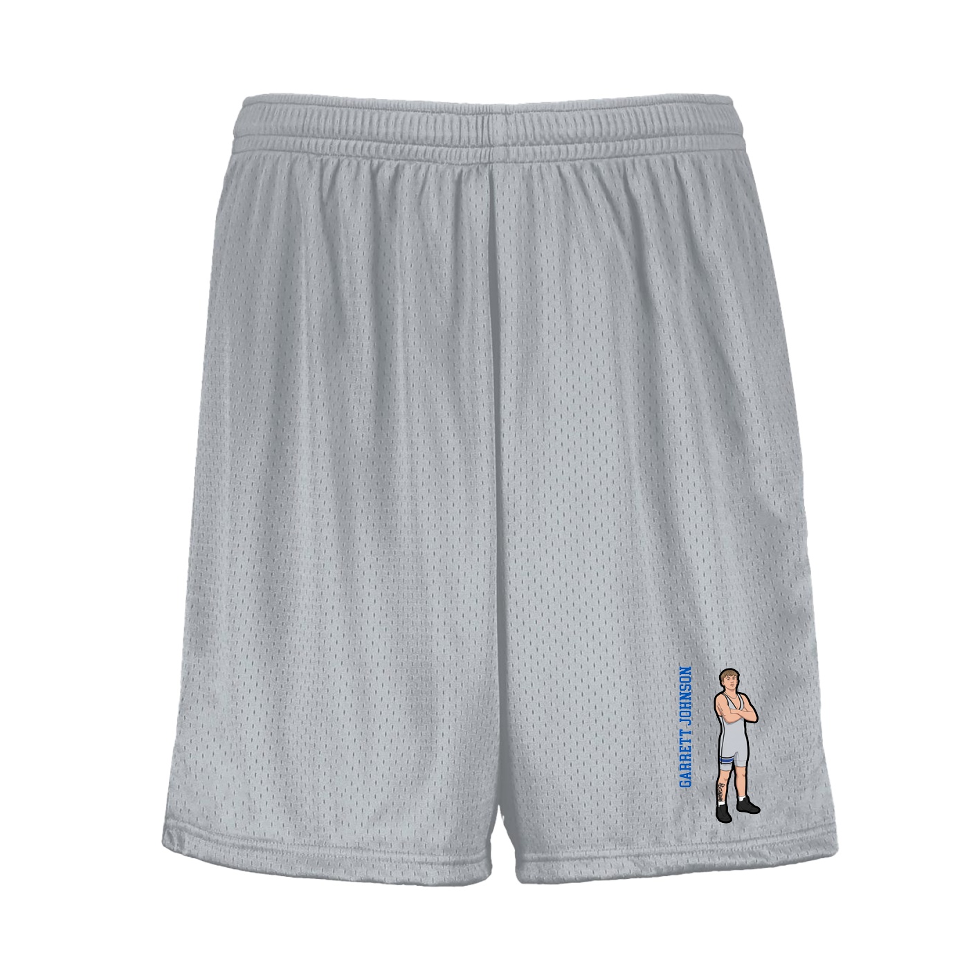 Shorts — Name Vertical in Silver