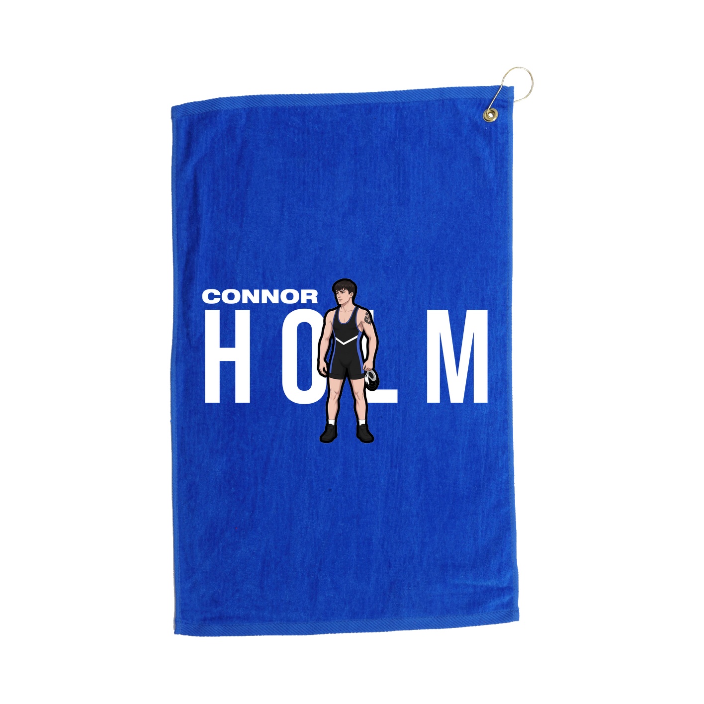 Golf Towel — Player Name in Royal