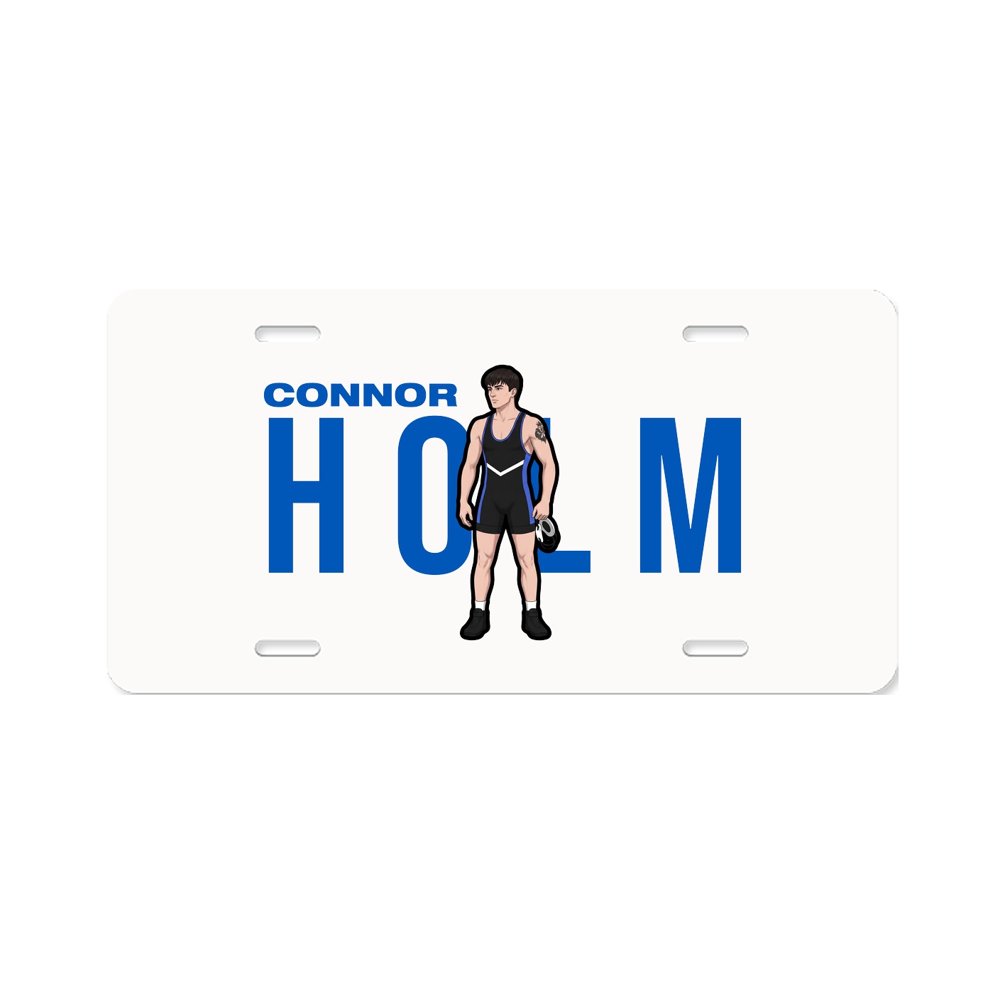 License Plate — Player Name in Classic