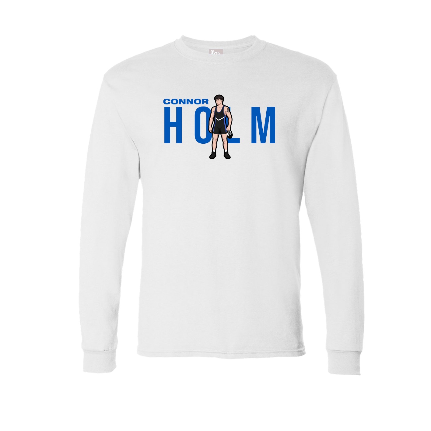 Long Sleeve Tee — Player Name in White