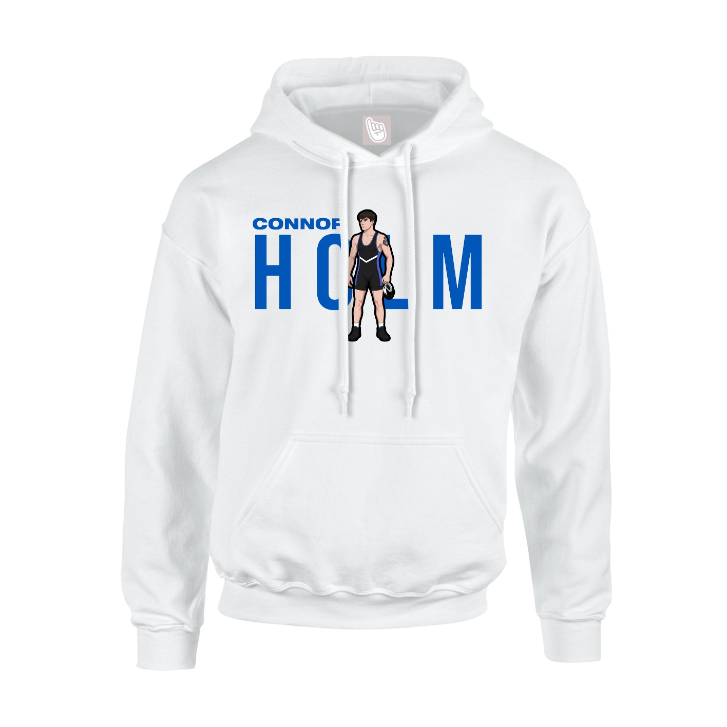 Youth Hoodie — Player Name in White