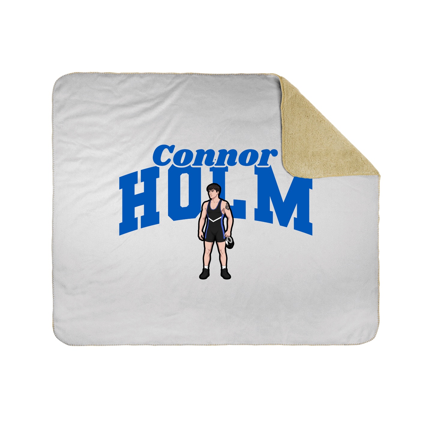 Throw Blanket — Signature Arch in White