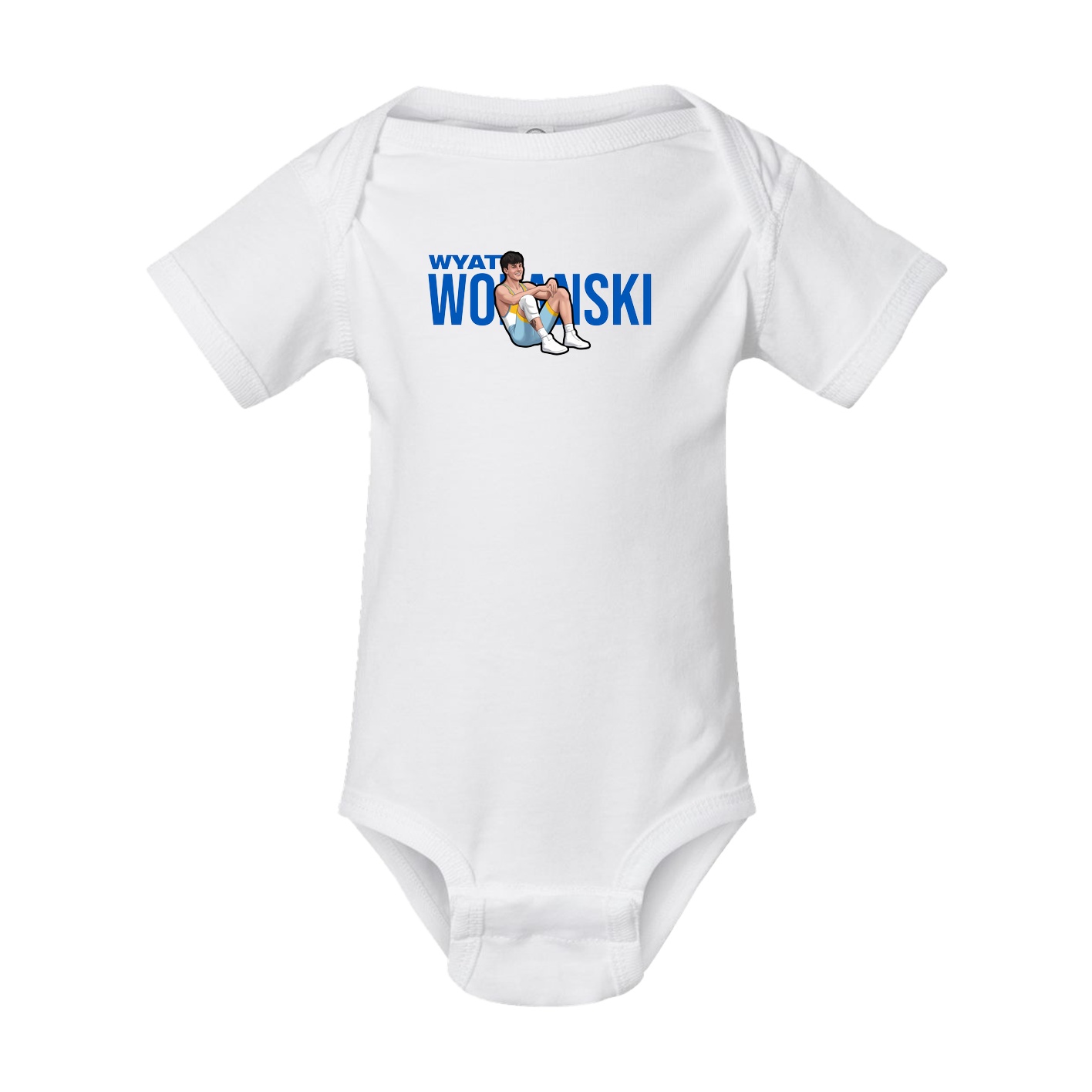 Baby Onesie — Player Name in White