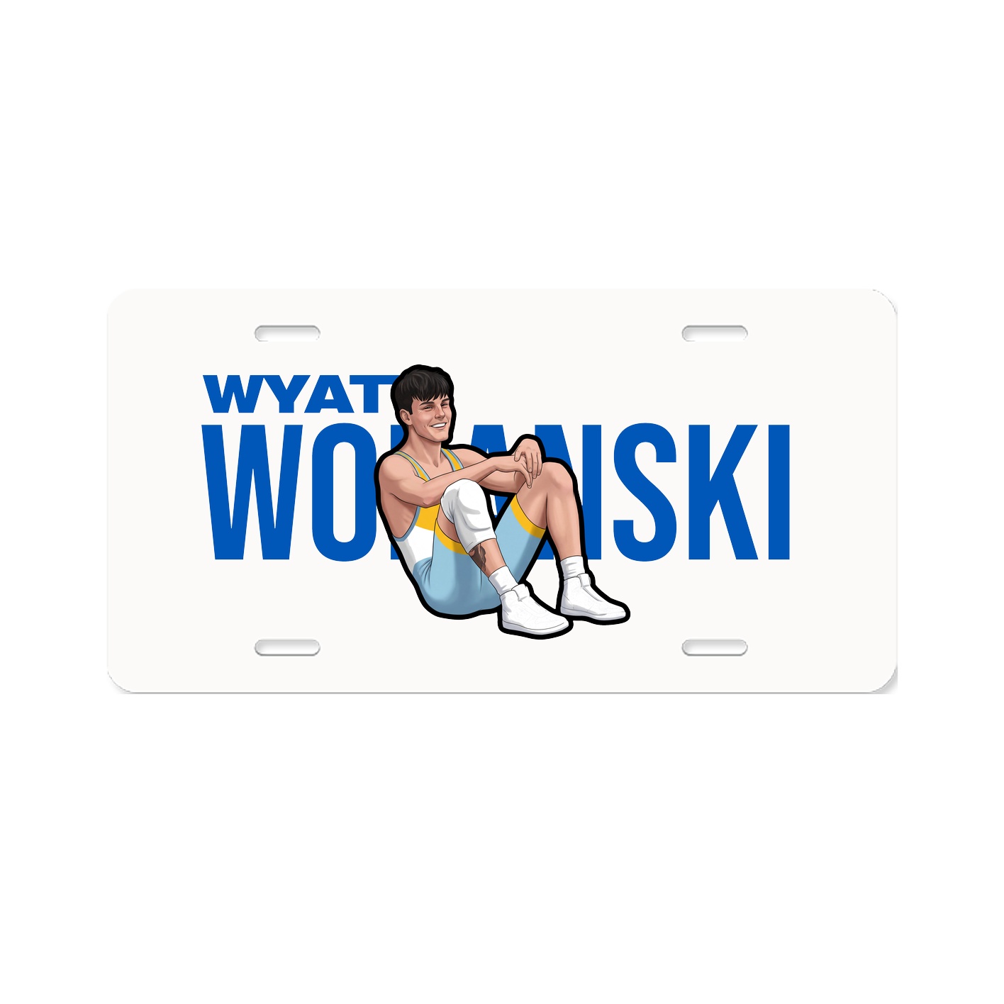 License Plate — Player Name in Classic