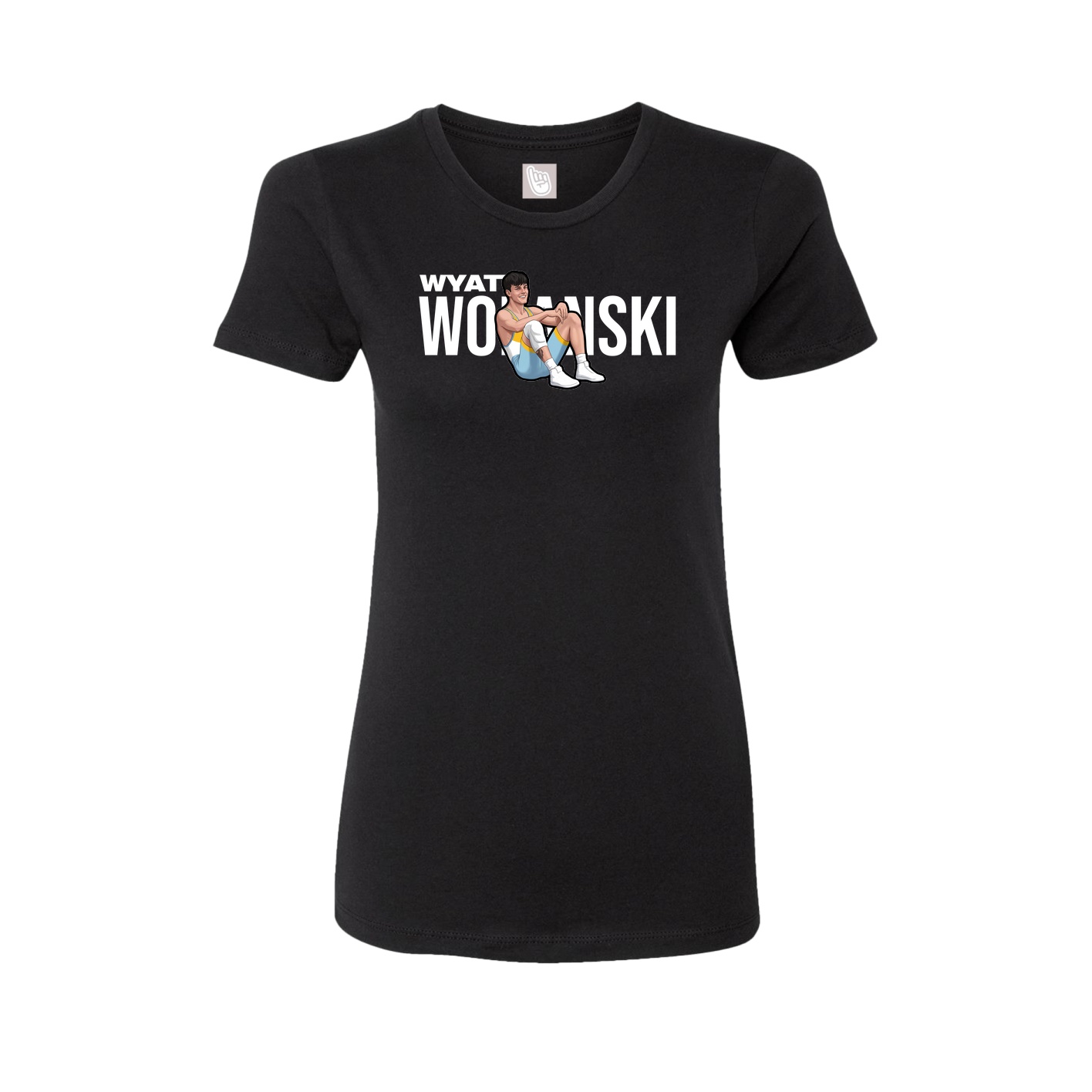 Fitted Women's Tee — Player Name in Black