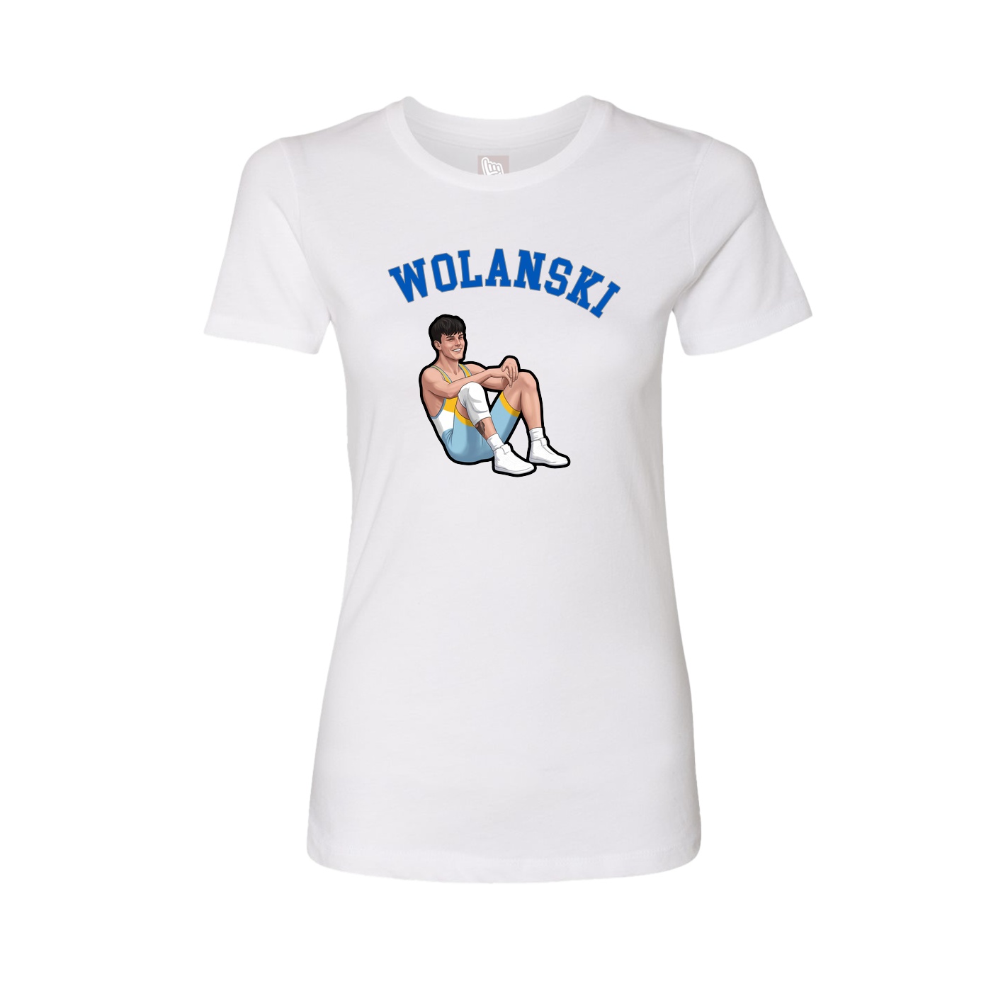Fitted Women's Tee — Shirsey Arch in White