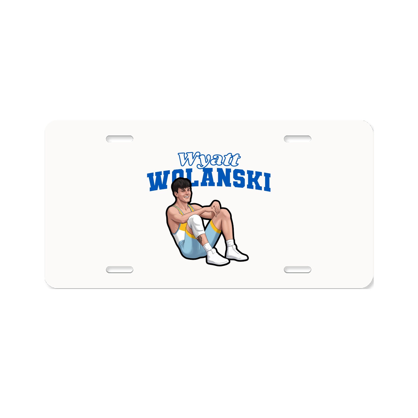 License Plate — Name Arch in Classic