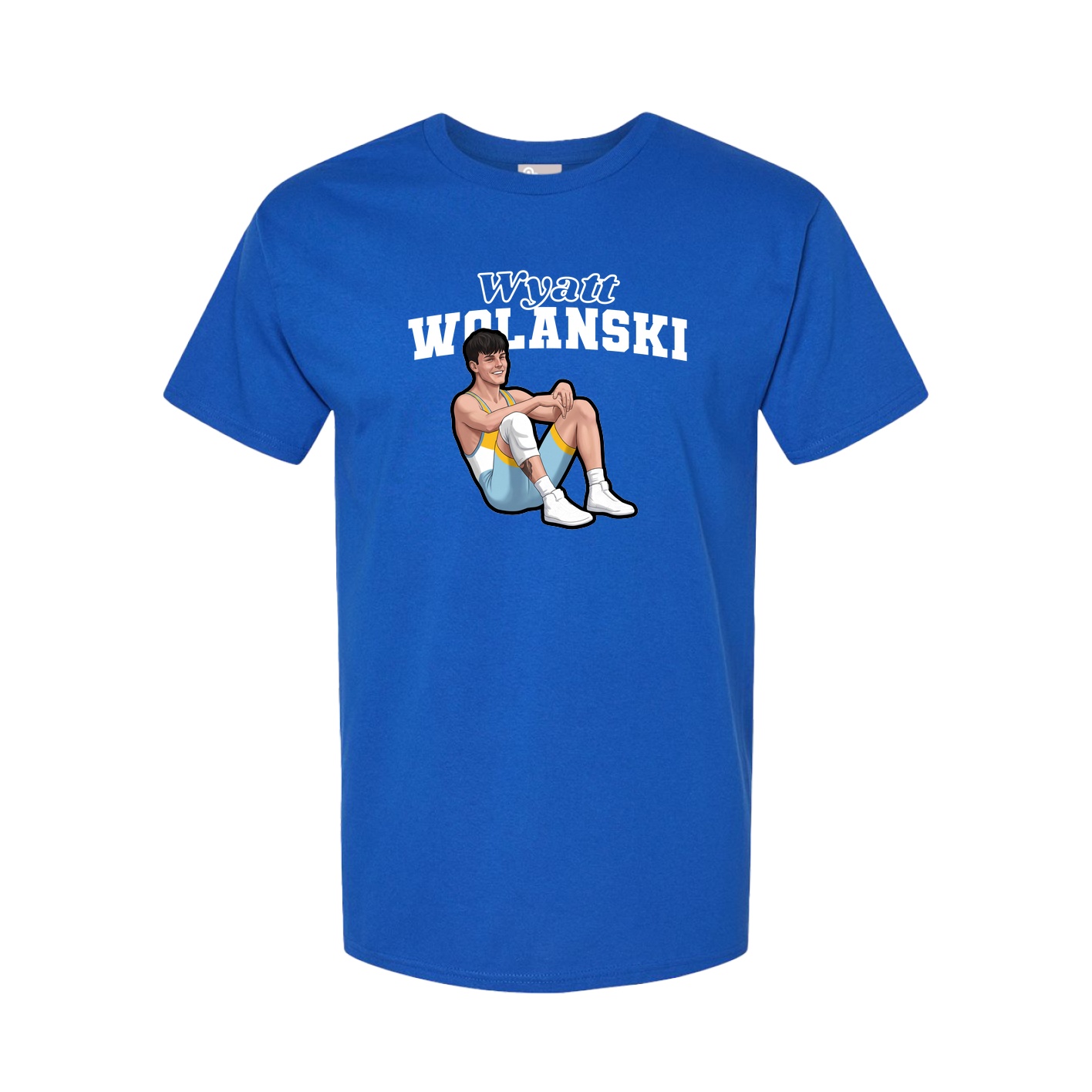 Youth Tee — Name Arch in Royal