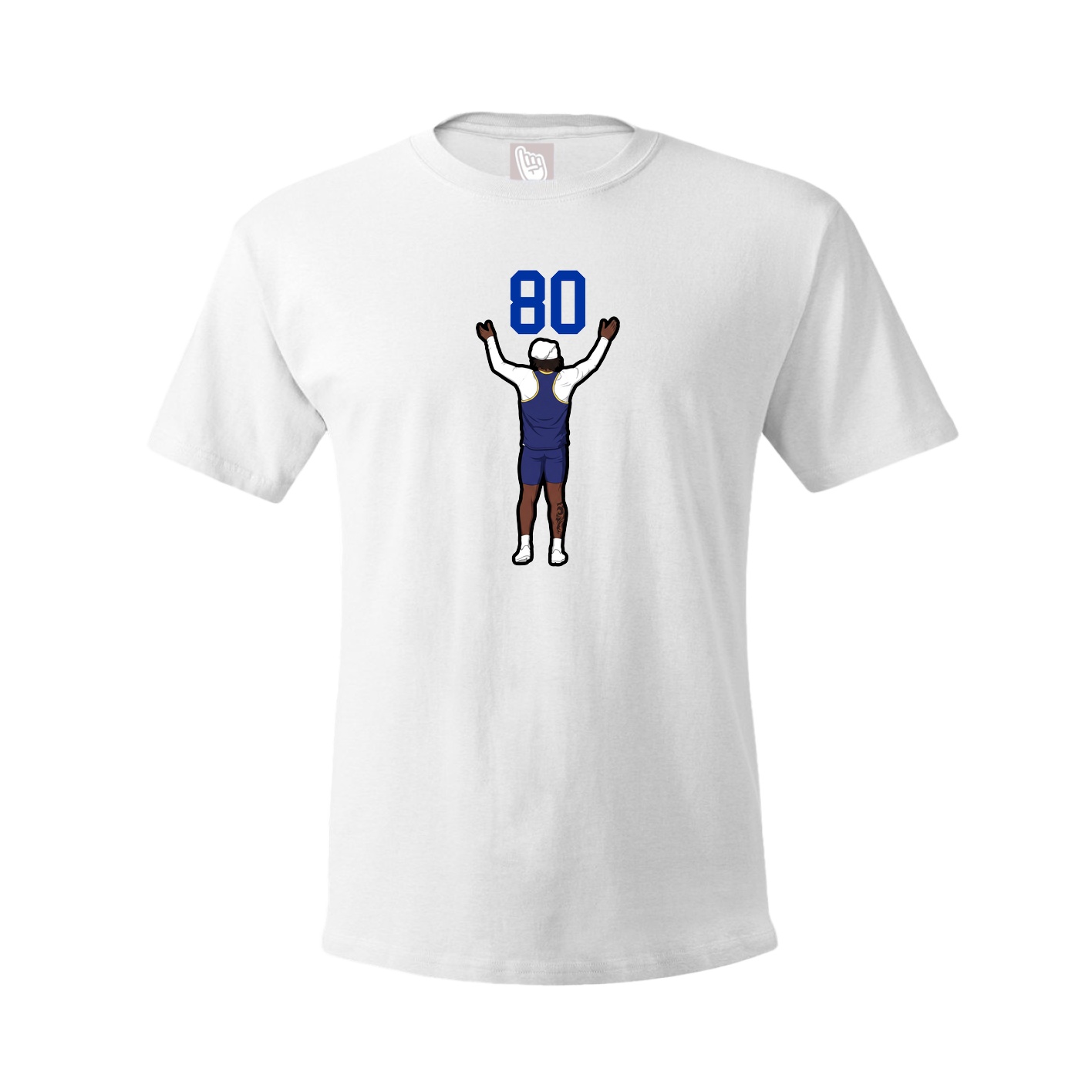 Youth Tee — Number Top in White