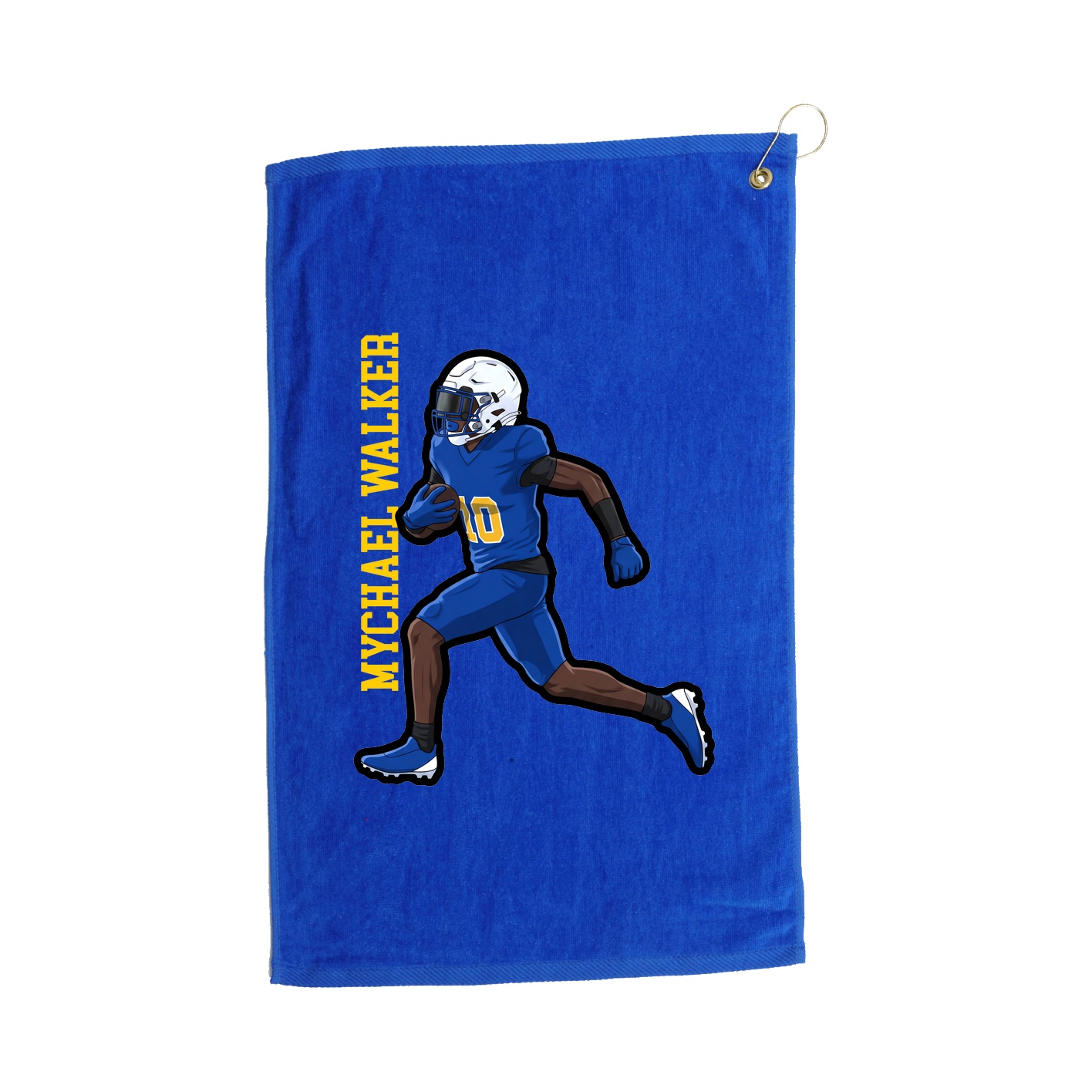 Golf Towel — Name Vertical in Royal