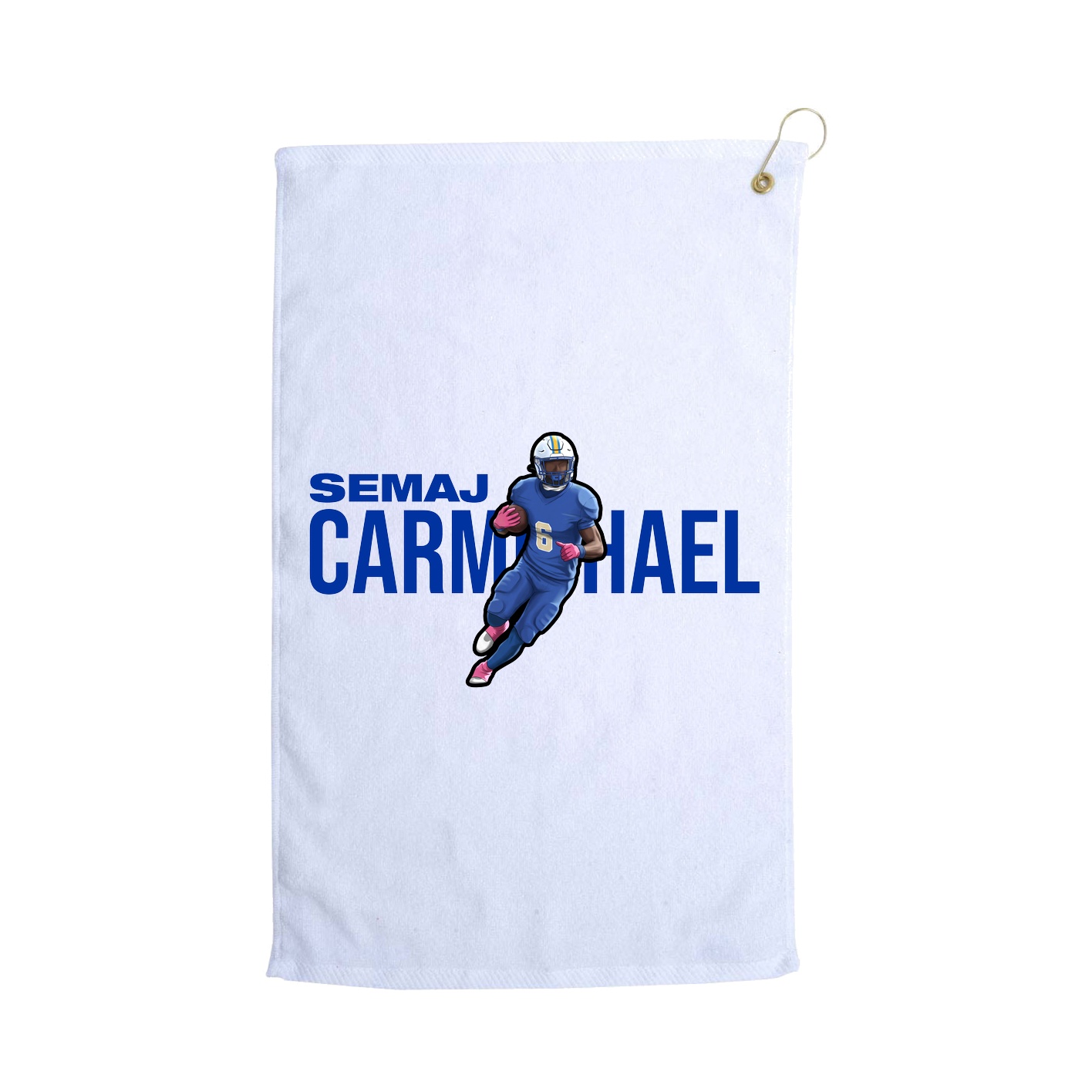 Golf Towel — Player Name in White
