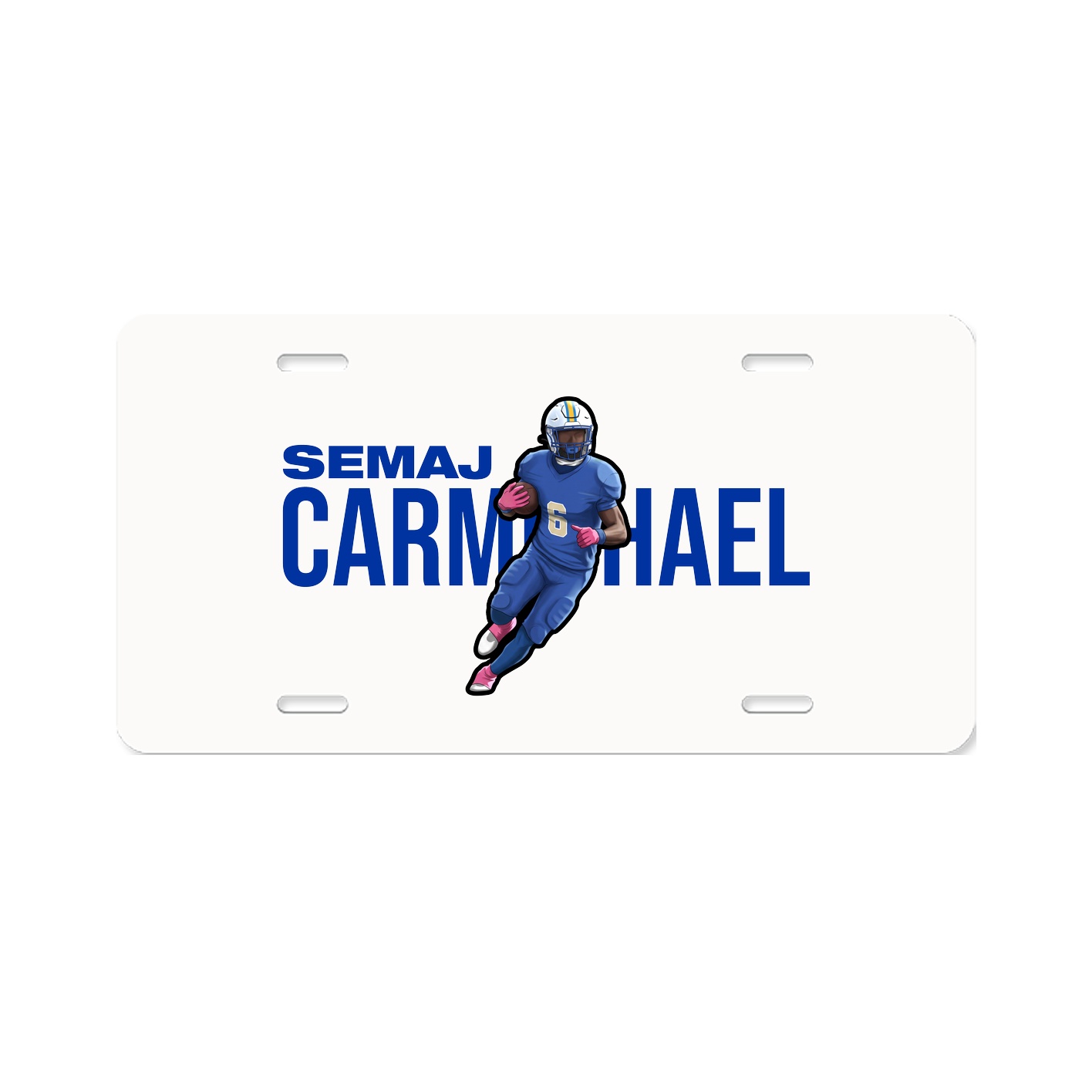 License Plate — Player Name in Classic