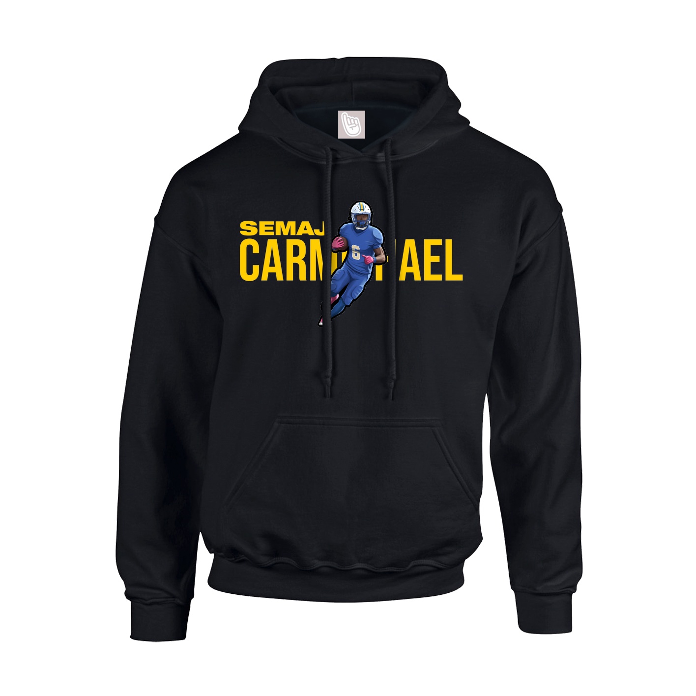 Youth Hoodie — Player Name in Black