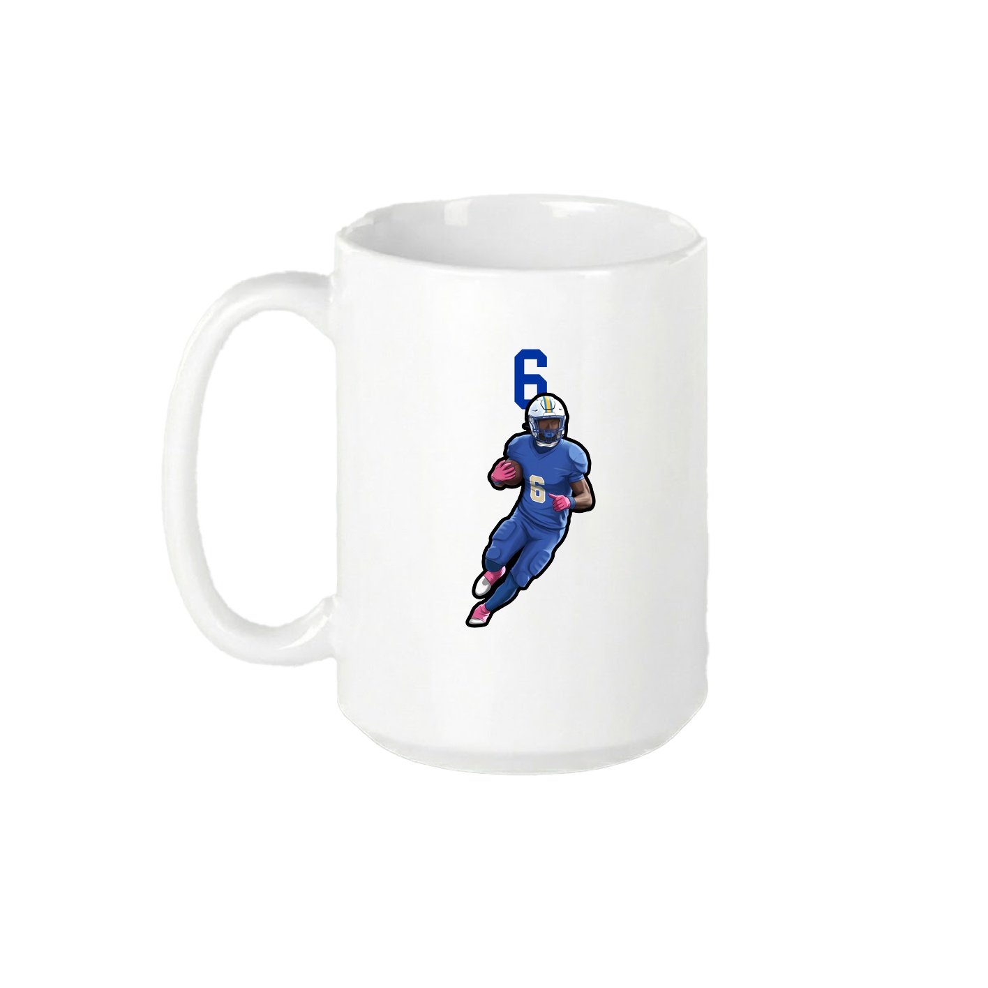 15oz Coffee Mug — Number Top in White